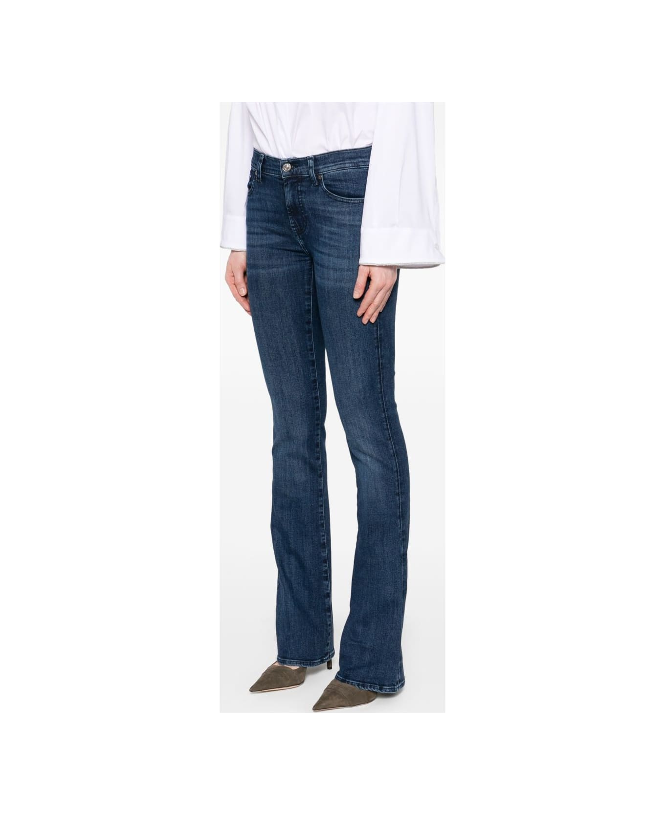 7 For All Mankind Straight Leg Jeans - Blue