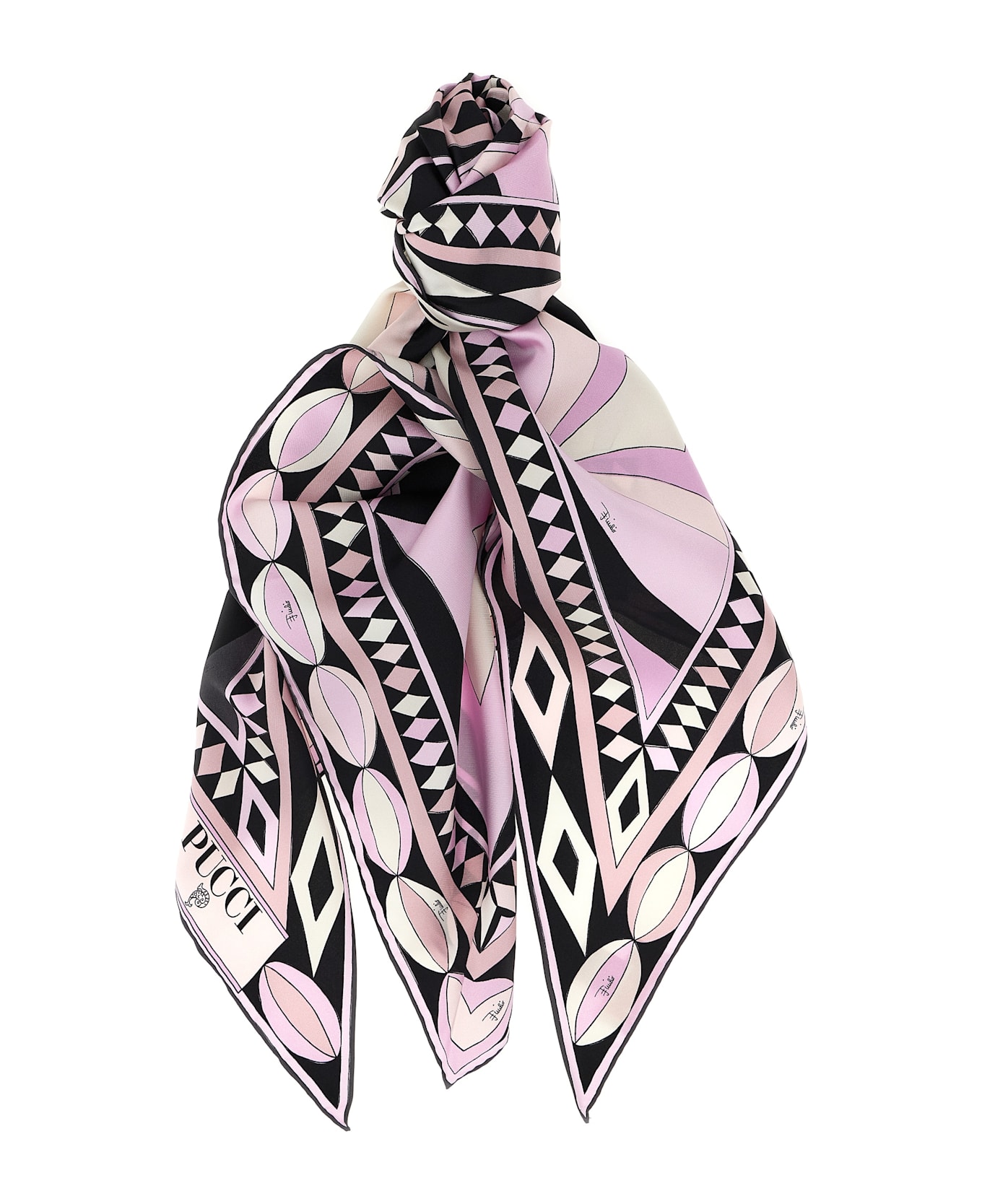 Pucci Triangle Scarf - Pink