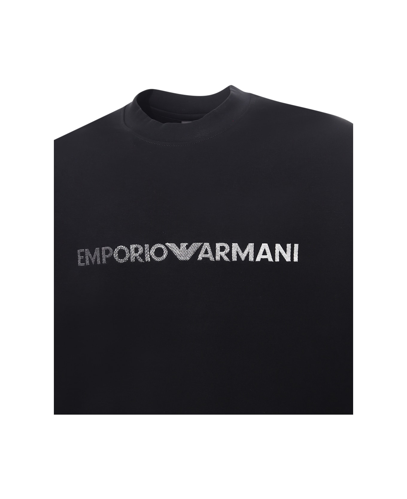 Emporio Armani Sweatshirt - Drawing Black フリース
