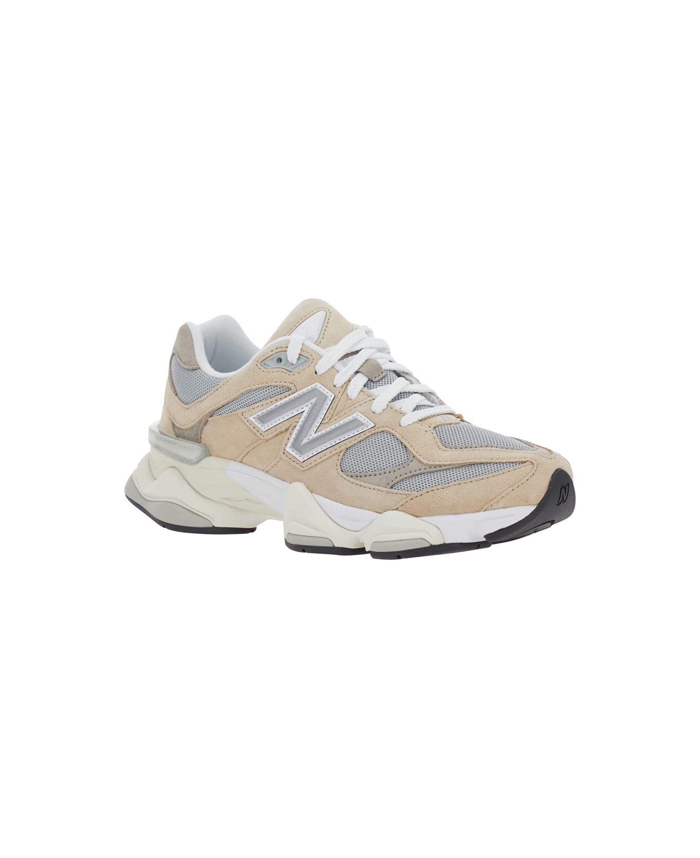 New Balance 
9060
 Brown Sneaker With Side Logo And Chunky Sole In Suede Unisex - Brown