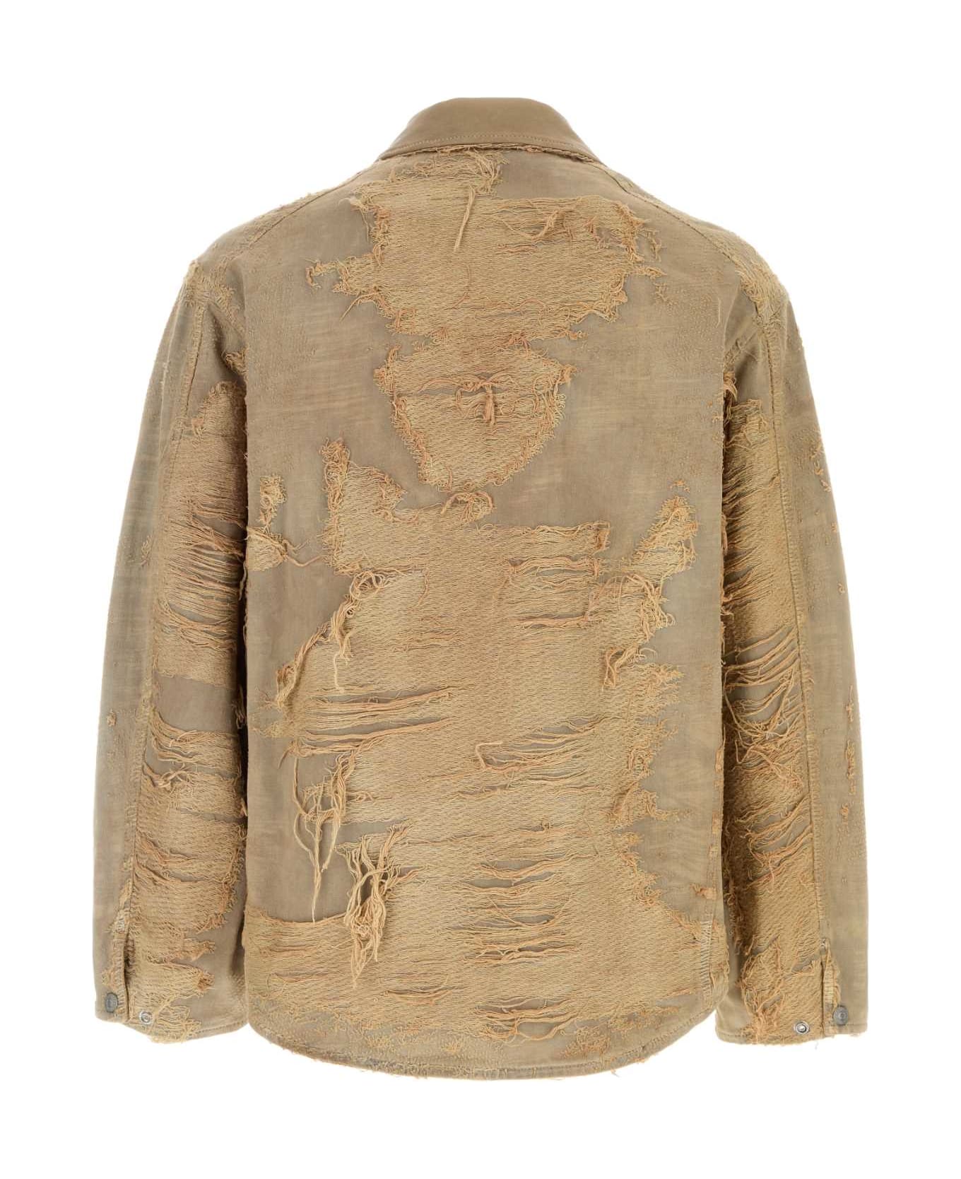 Diesel Beige Cotton D-ivar Jacket - 33S