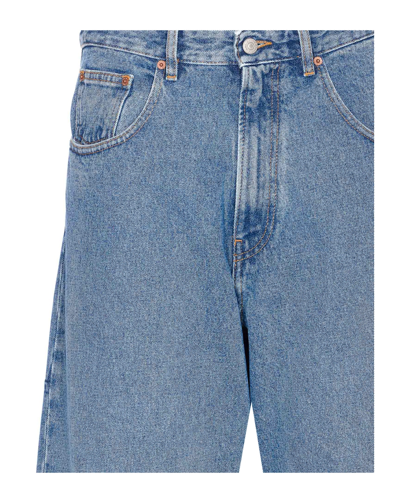 MM6 Maison Margiela Wide Leg Jeans - Blue