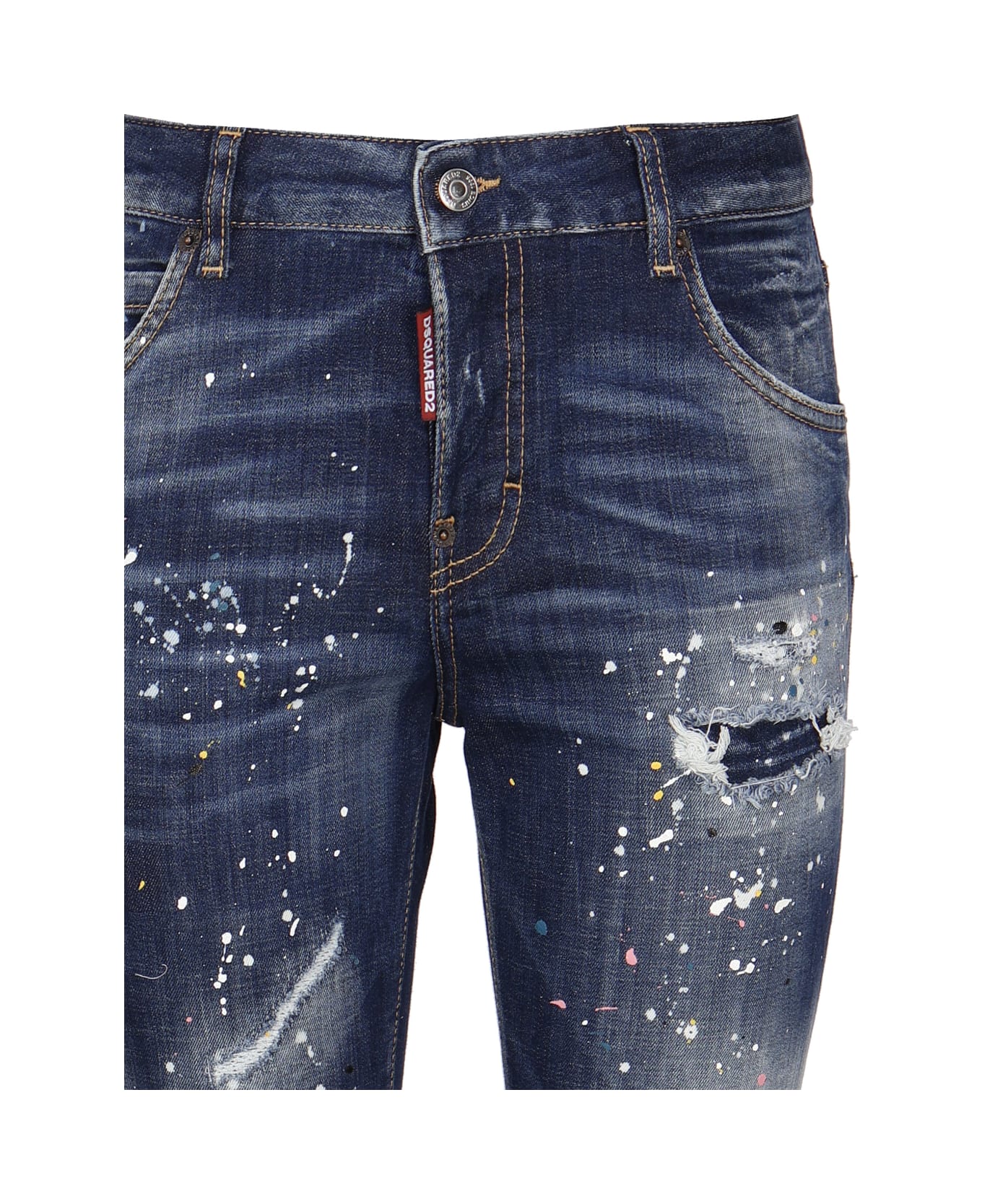 Dsquared2 Cropped Jeans - BLUE