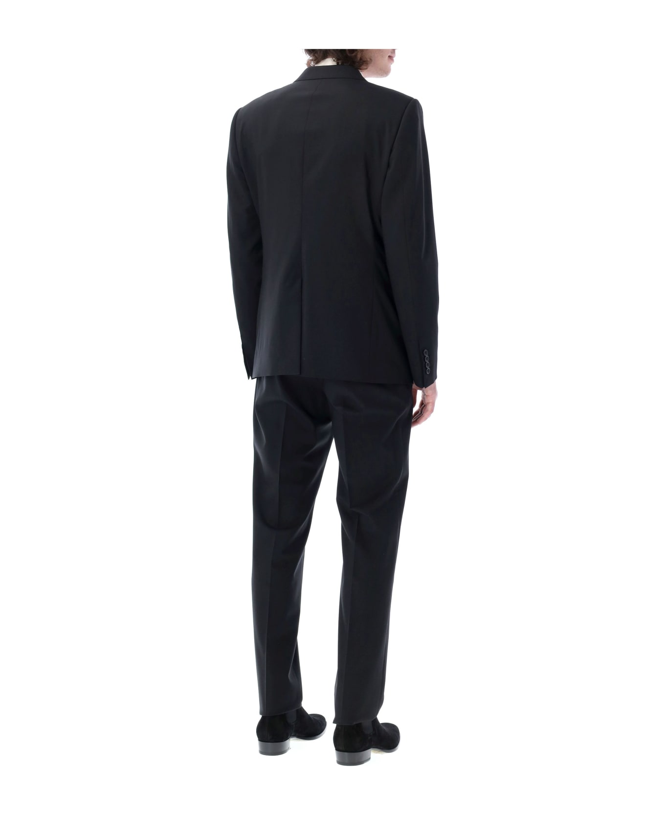 Dolce & Gabbana Double-breasted Wool Martini-fit Suit - BLACK