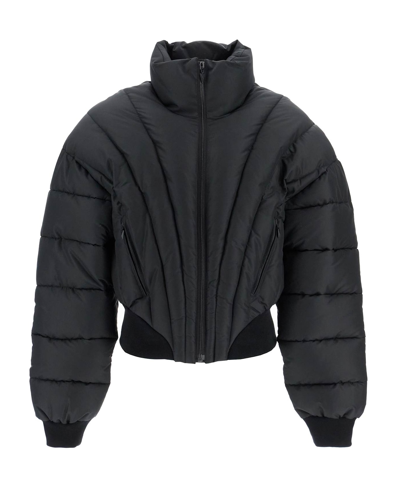 Mugler Black Down Jacket - BLACK (Black)