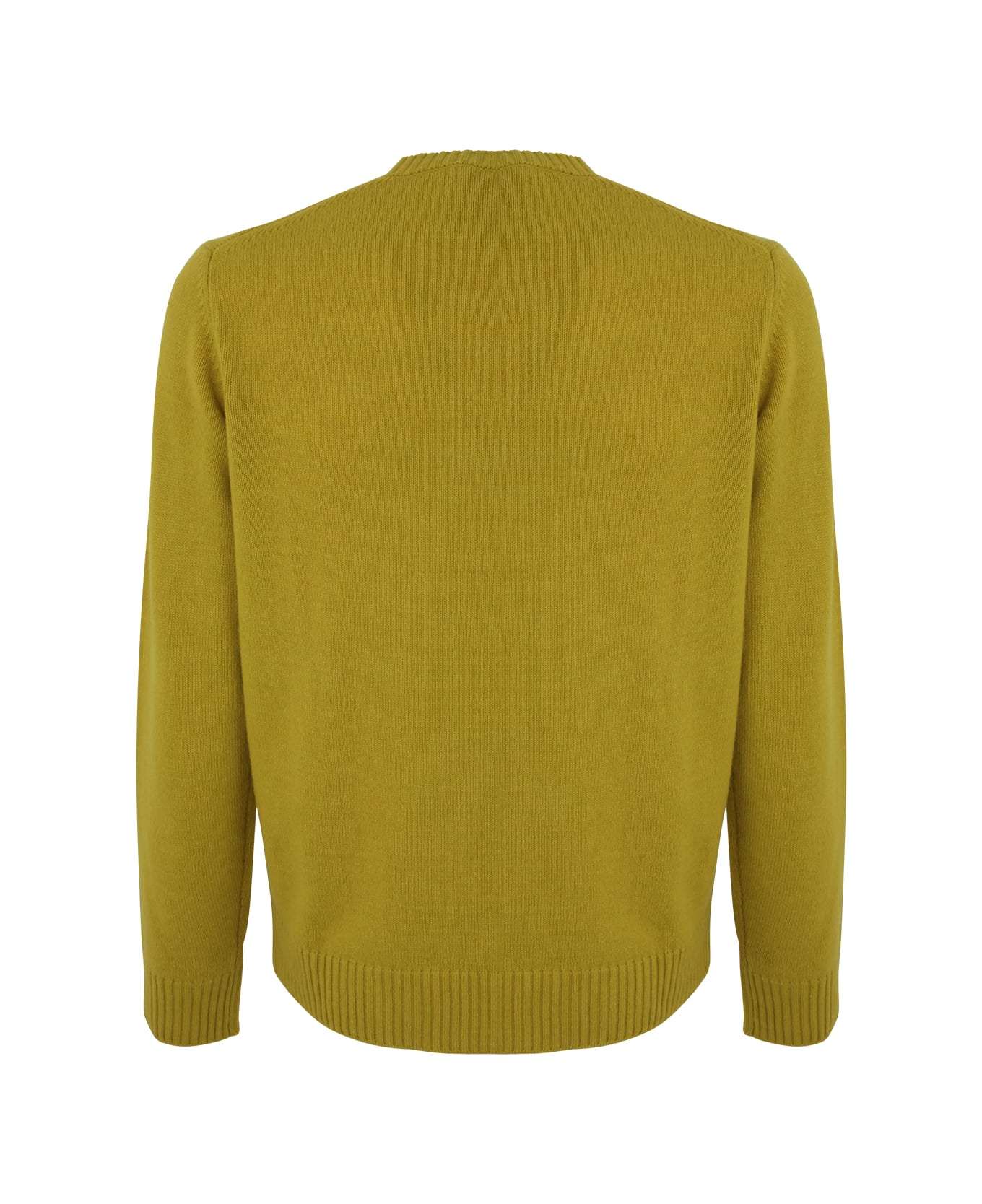 Nuur Long Sleeves Crew Neck Sweater - Mustard