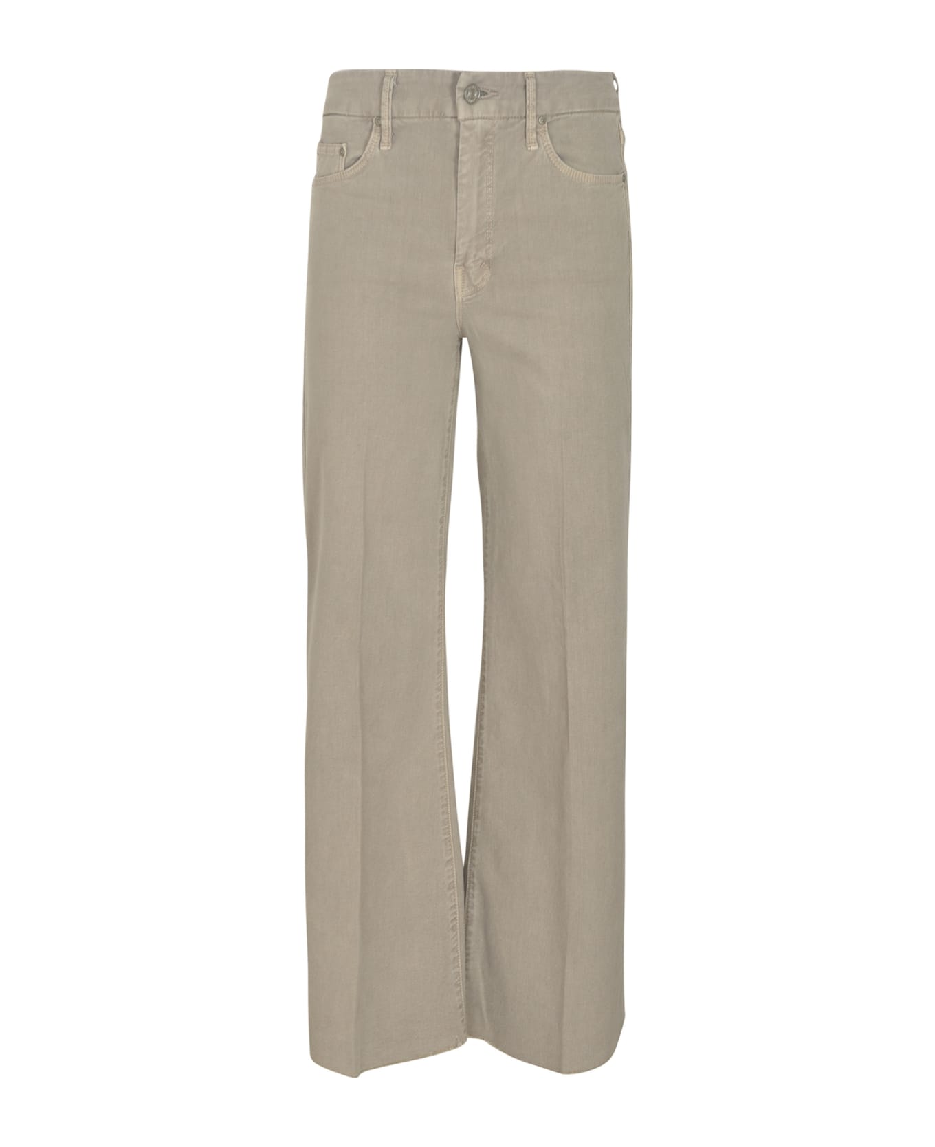 Mother The Roller Fray Zan Jeans - Beige