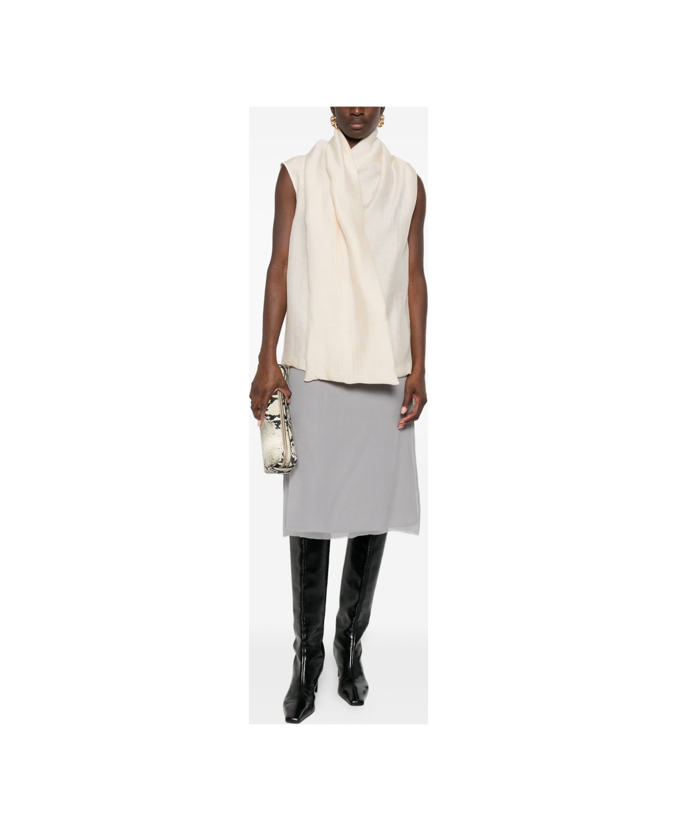 Totême Scarf Blouse - Beige