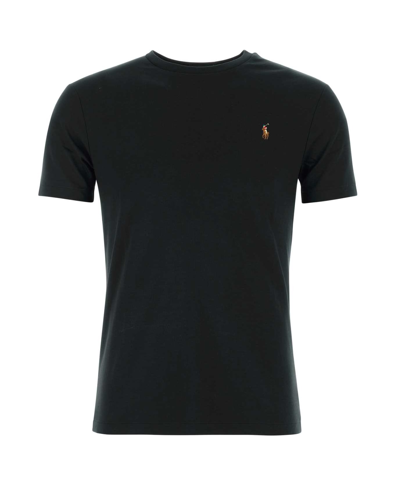 Polo Ralph Lauren Black Cotton T-shirt - 001
