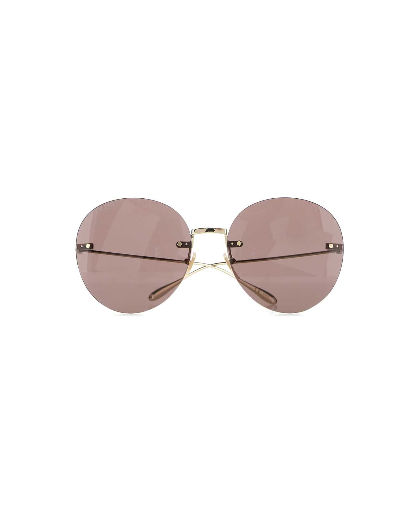 Gucci Gold Metal Sunglasses - 8021