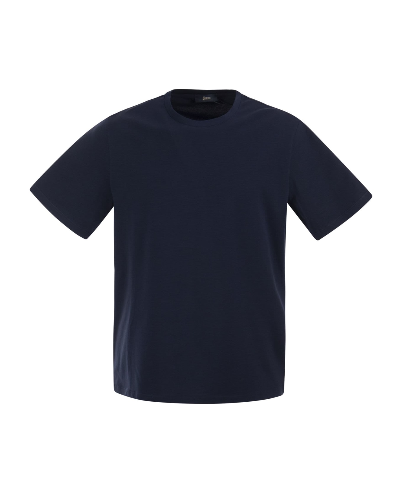 Herno Stretch Cotton Jersey T-shirt - Blue