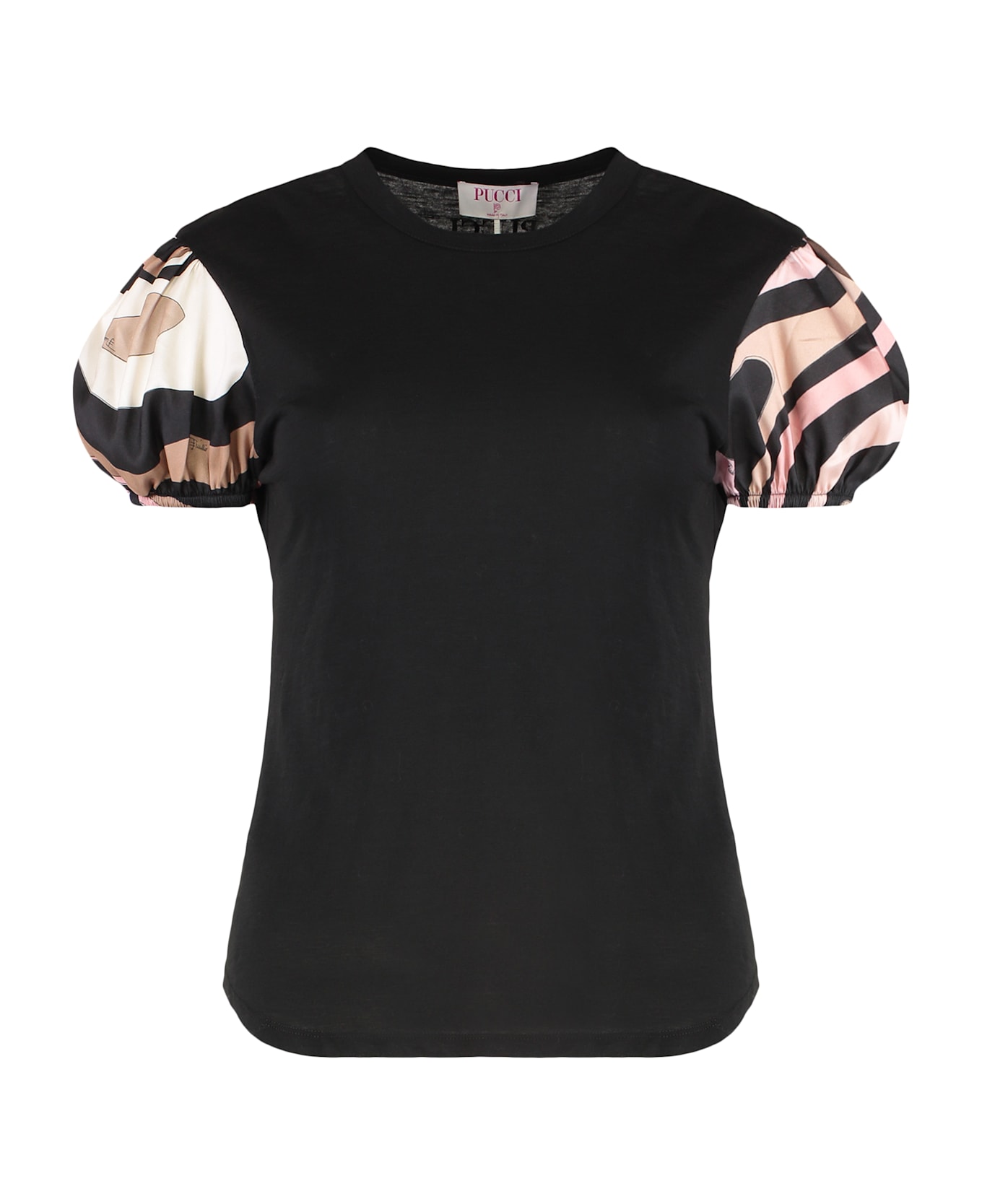 Pucci T-shirt In Cotton - black
