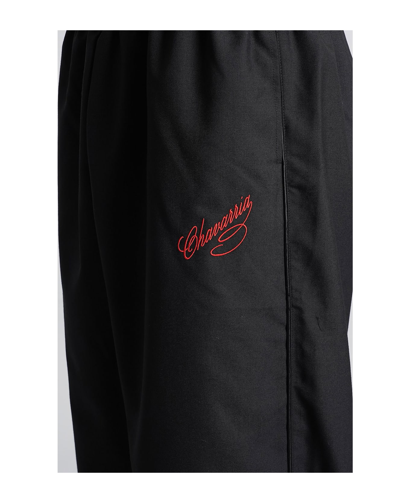 Willy Chavarria Ruff Rider Pant Pants In Black Wool - black ボトムス