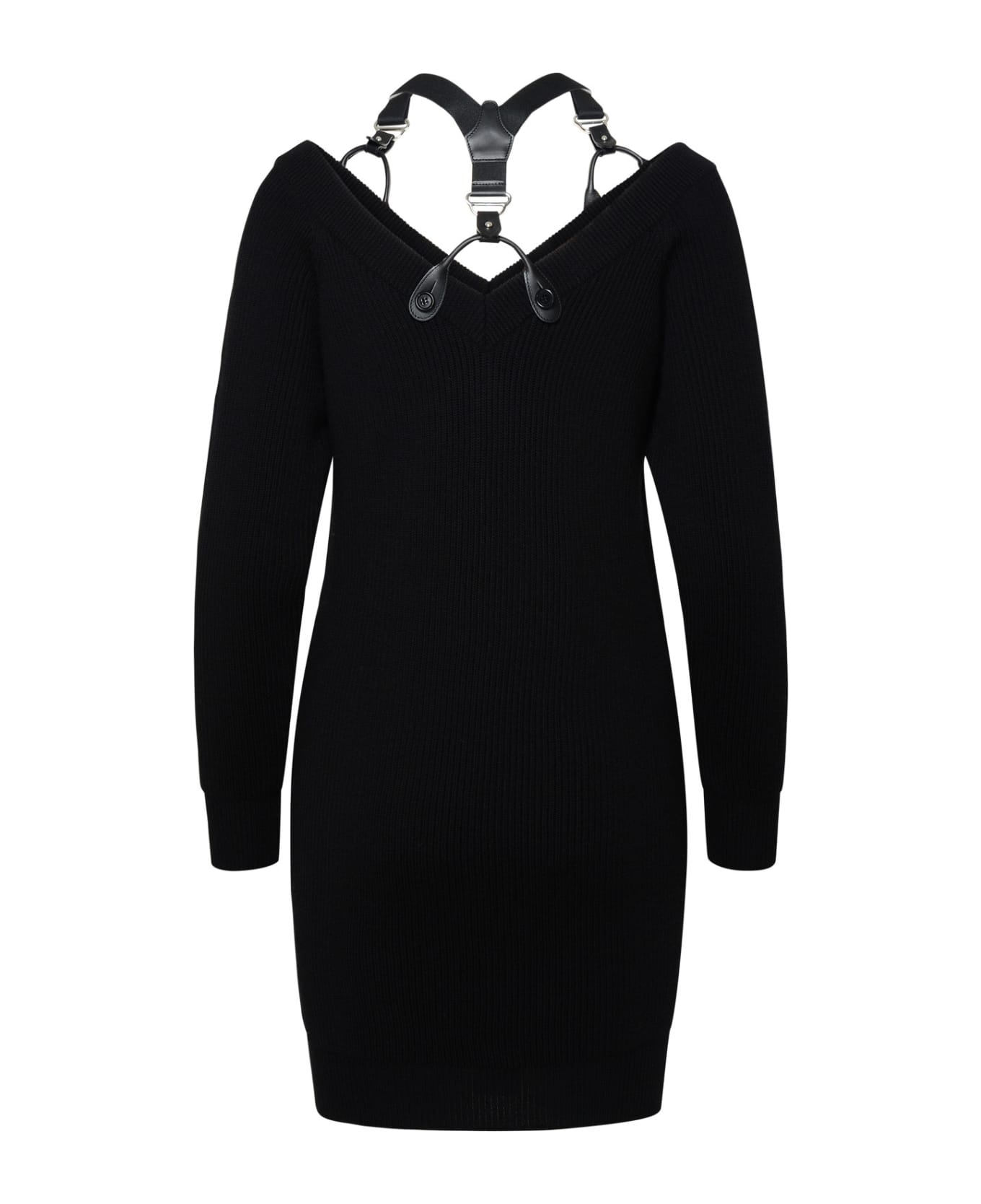 Moschino Black Wool Dress - Black ワンピース＆ドレス