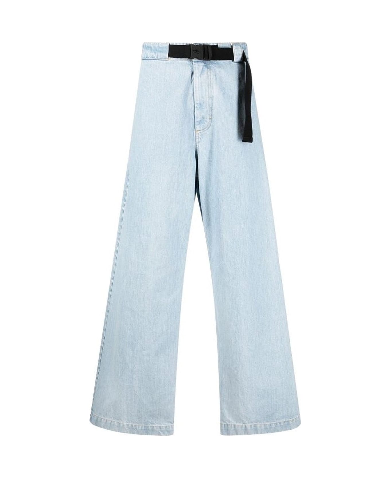 Moncler Belted Denim Jeans - Blue デニム