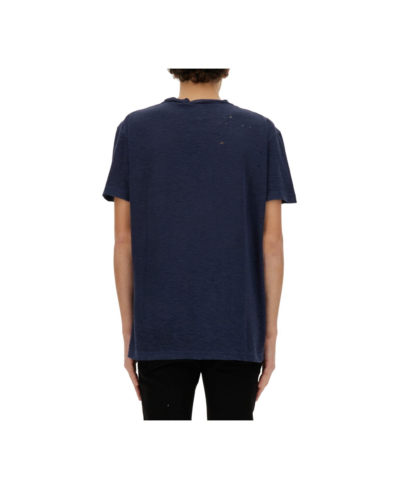 Dsquared2 T-shirt With Logo - Navy Blue シャツ