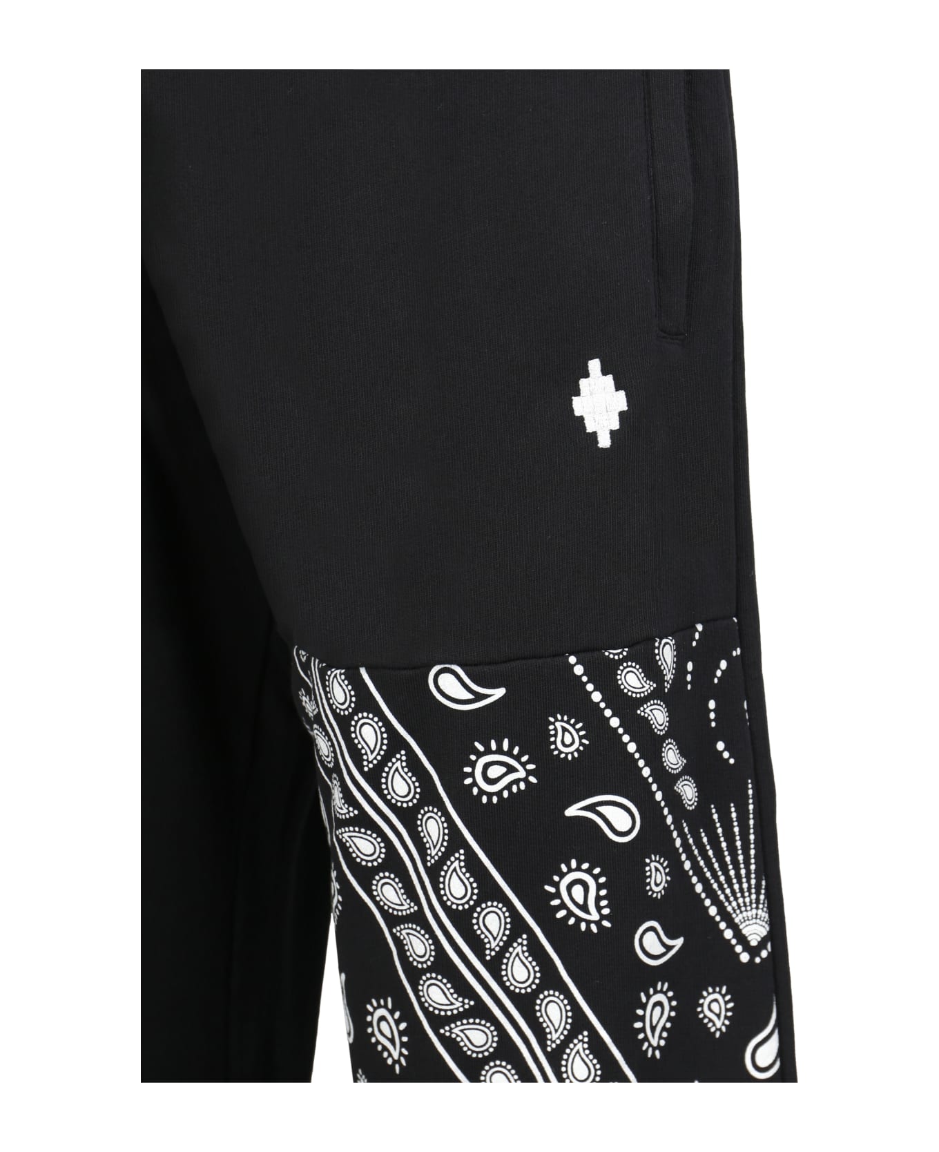 Marcelo Burlon Printed Sweatpants - black