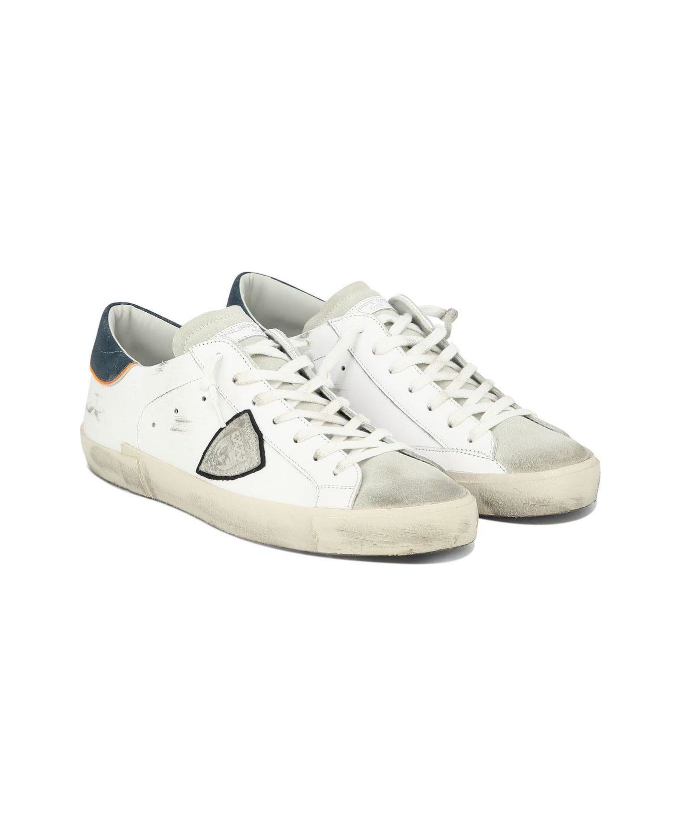 Philippe Model Paris Logo-patch Low-top Sneakers Philippe Model - WHITE