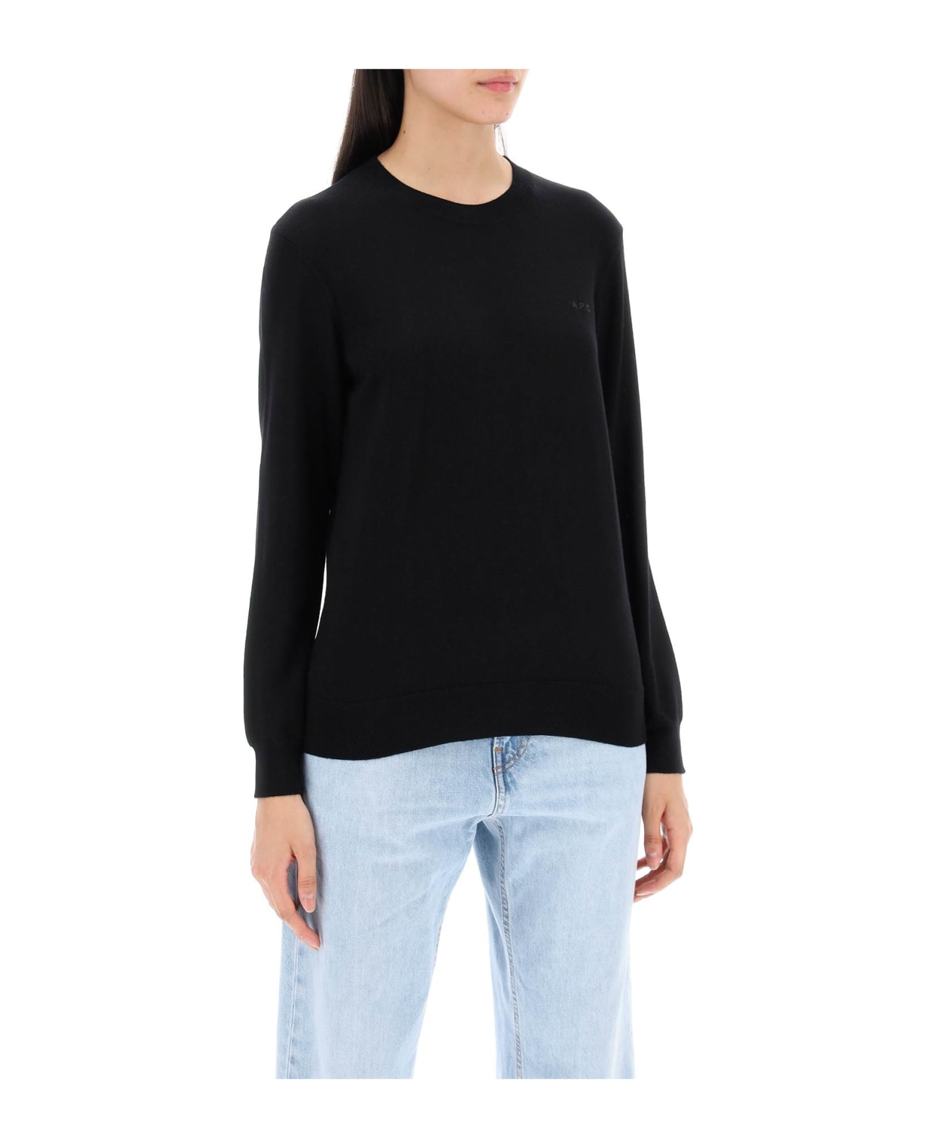 A.P.C. Wool Crewneck Pullover - NOIR (Black)