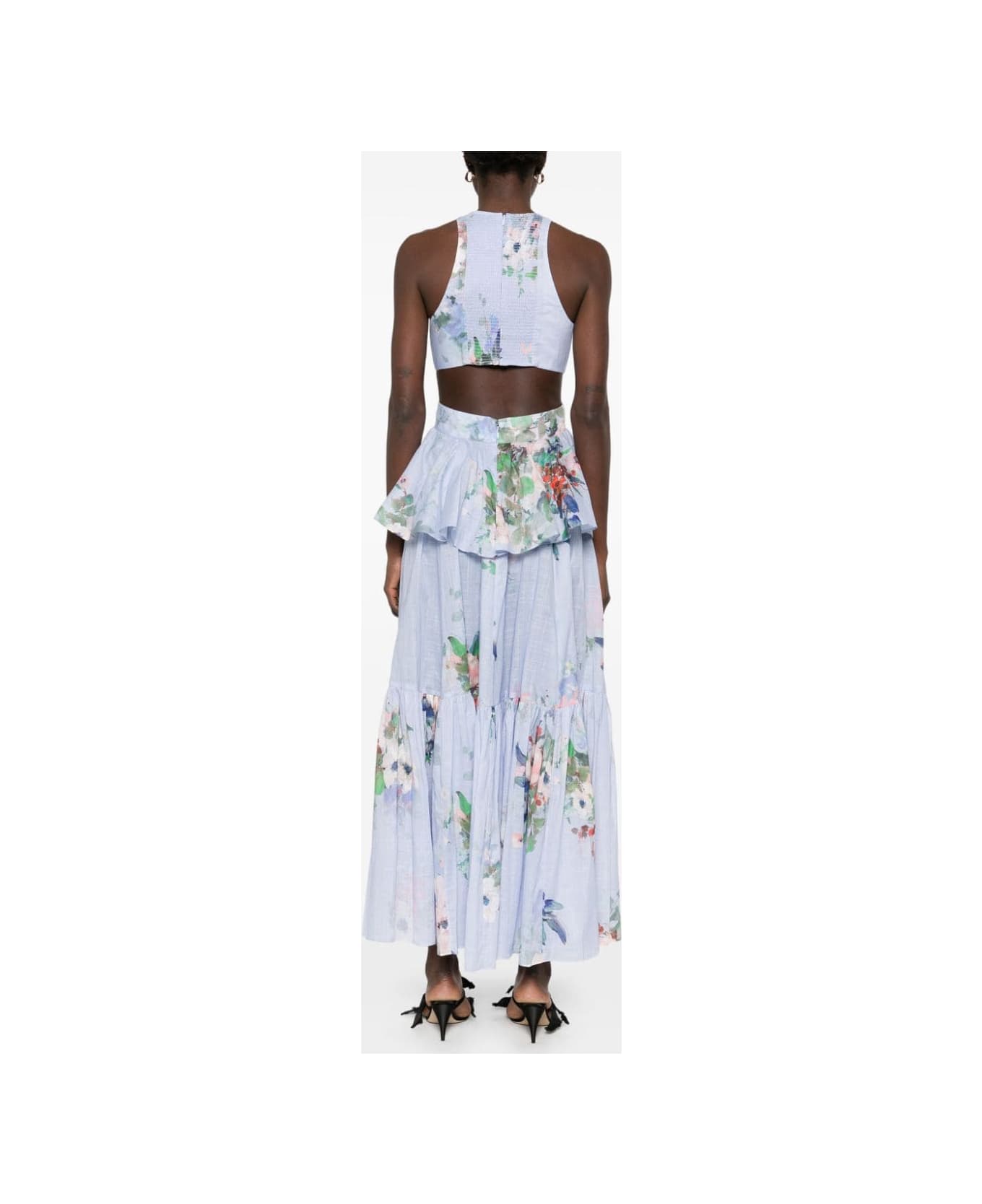 Zimmermann Everley Draped Bow Midi Dress | italist