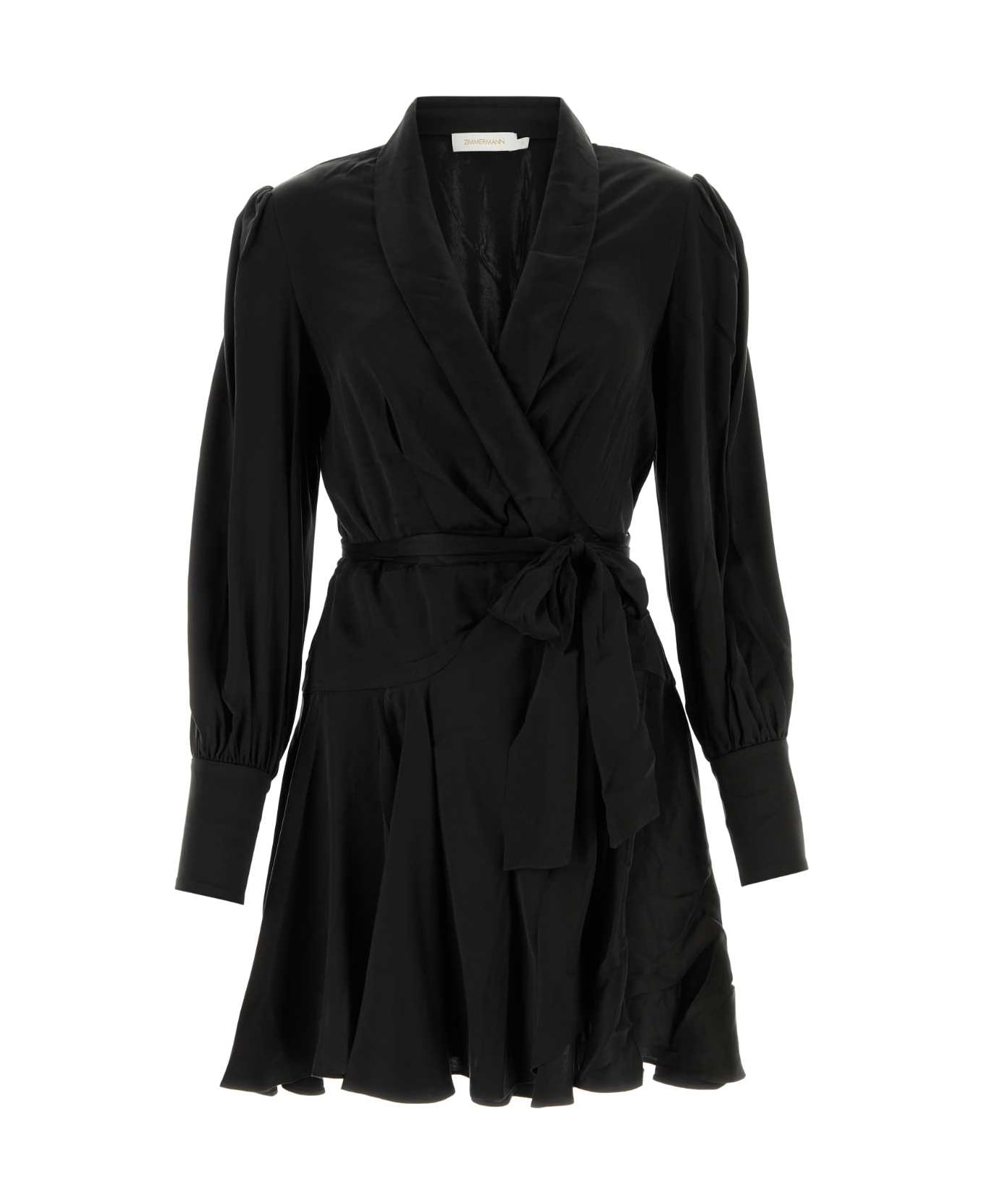 Zimmermann Black Silk Dress - Black