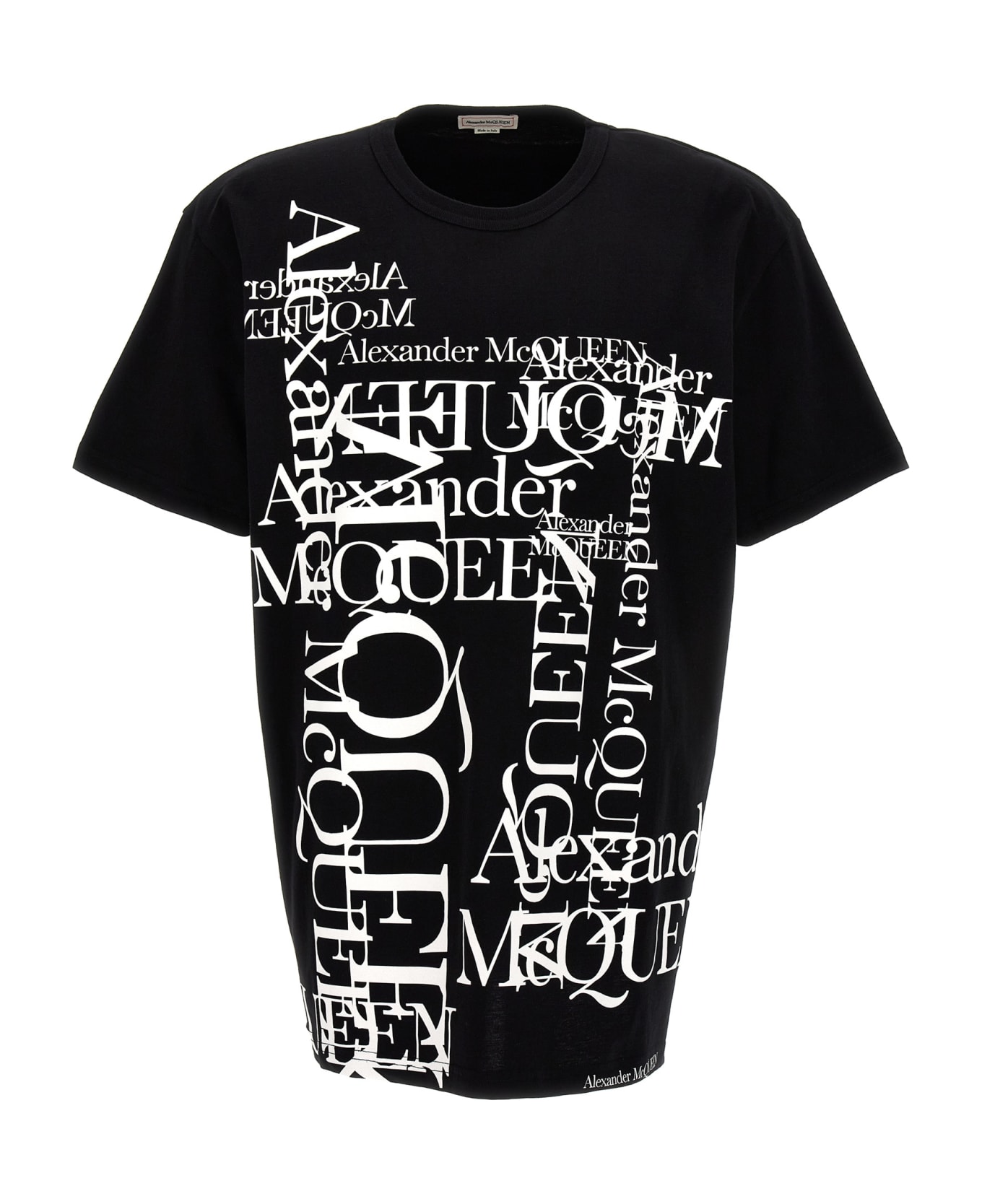 Alexander McQueen Logo Print T-shirt - Nero