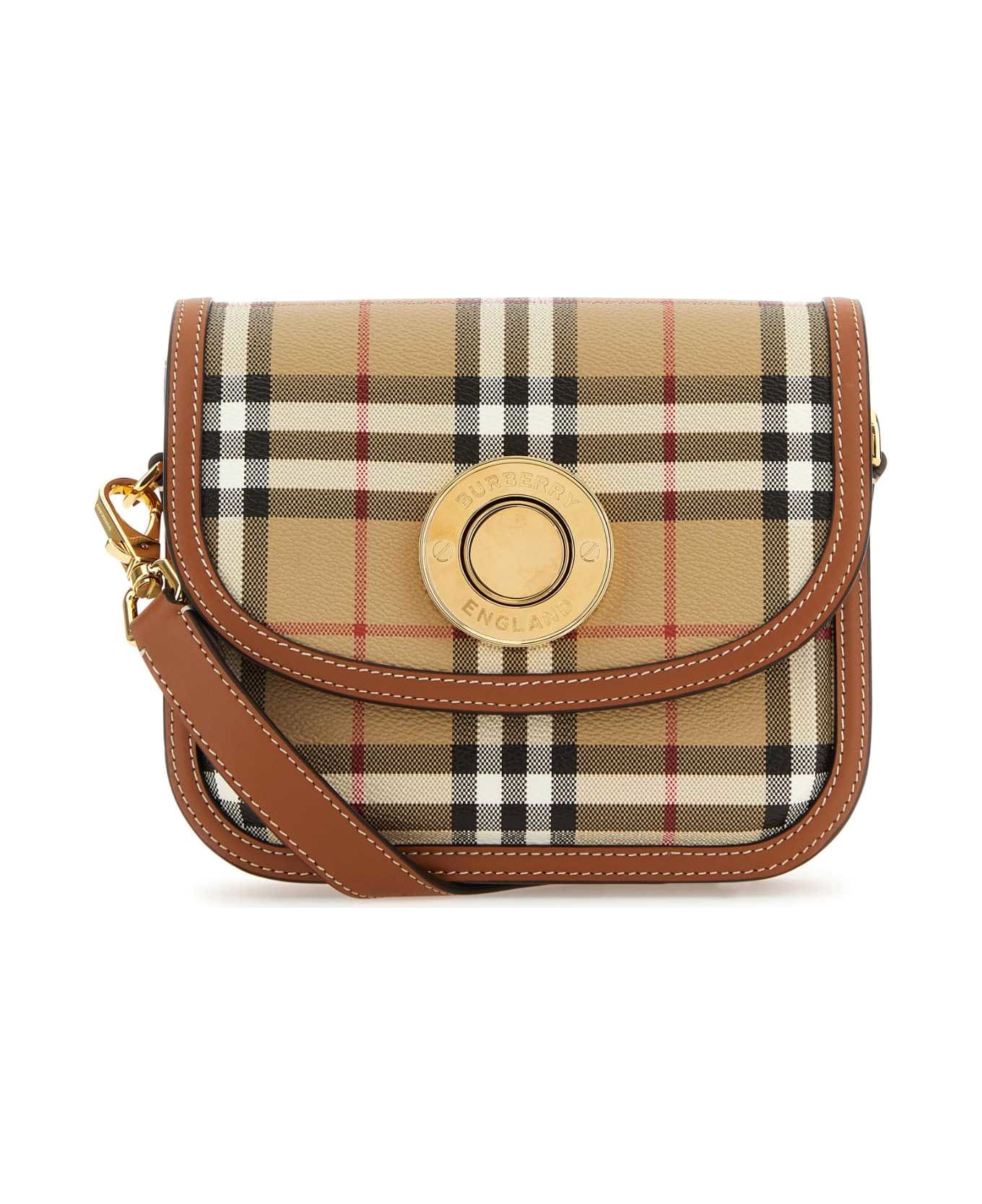 Burberry Printed Canvas Small Elizabeth Shoulder Bag - VNTGCHKBRIARBROWN