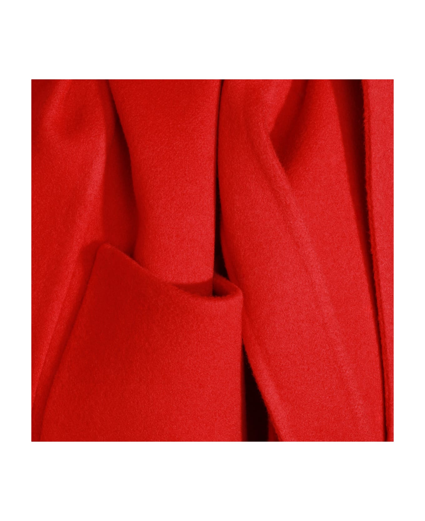 Fabiana Filippi Red Wool Coat - Red