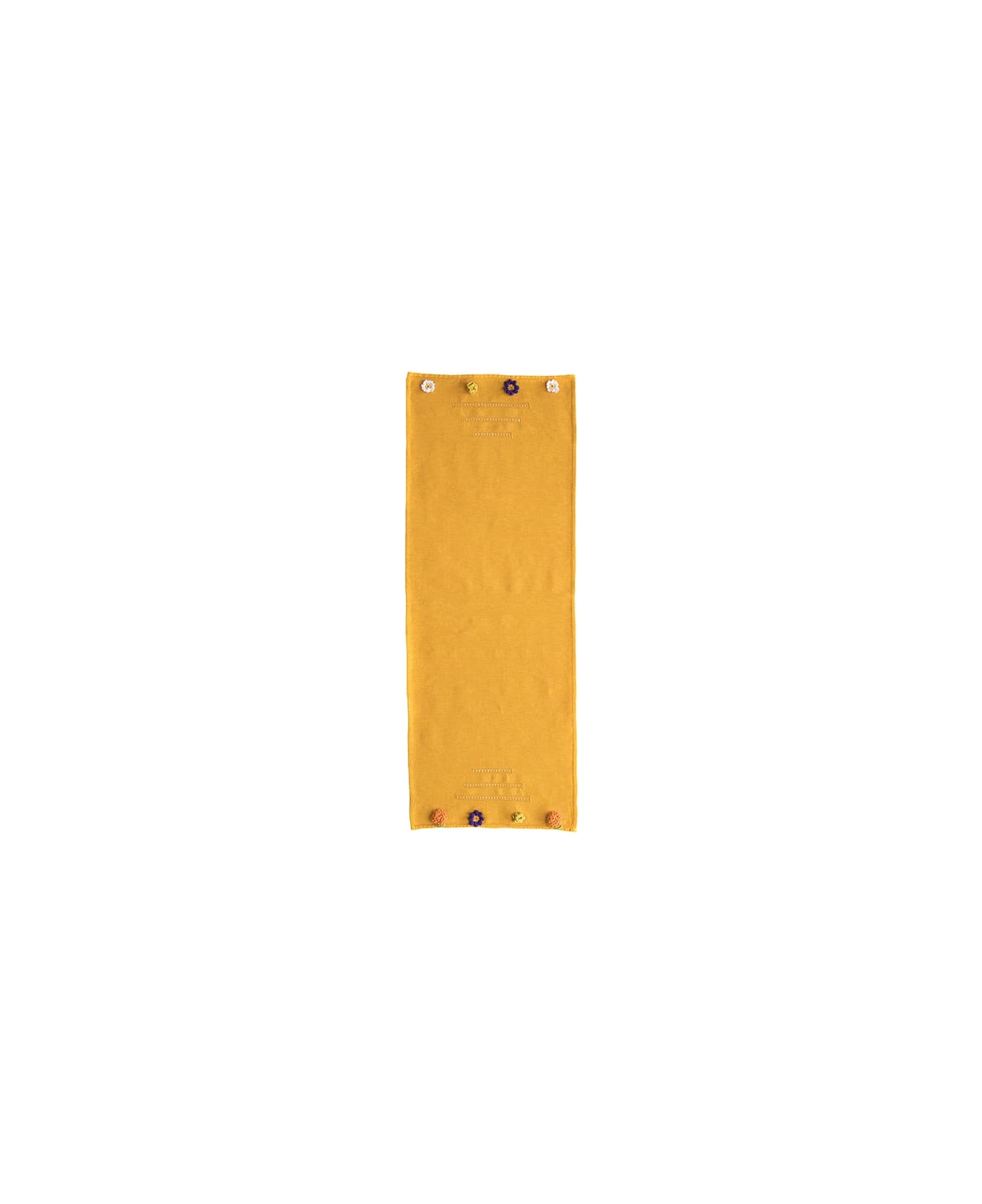 Le Botteghe su Gologone Runner Crochet 130x50 Cm - Yellow