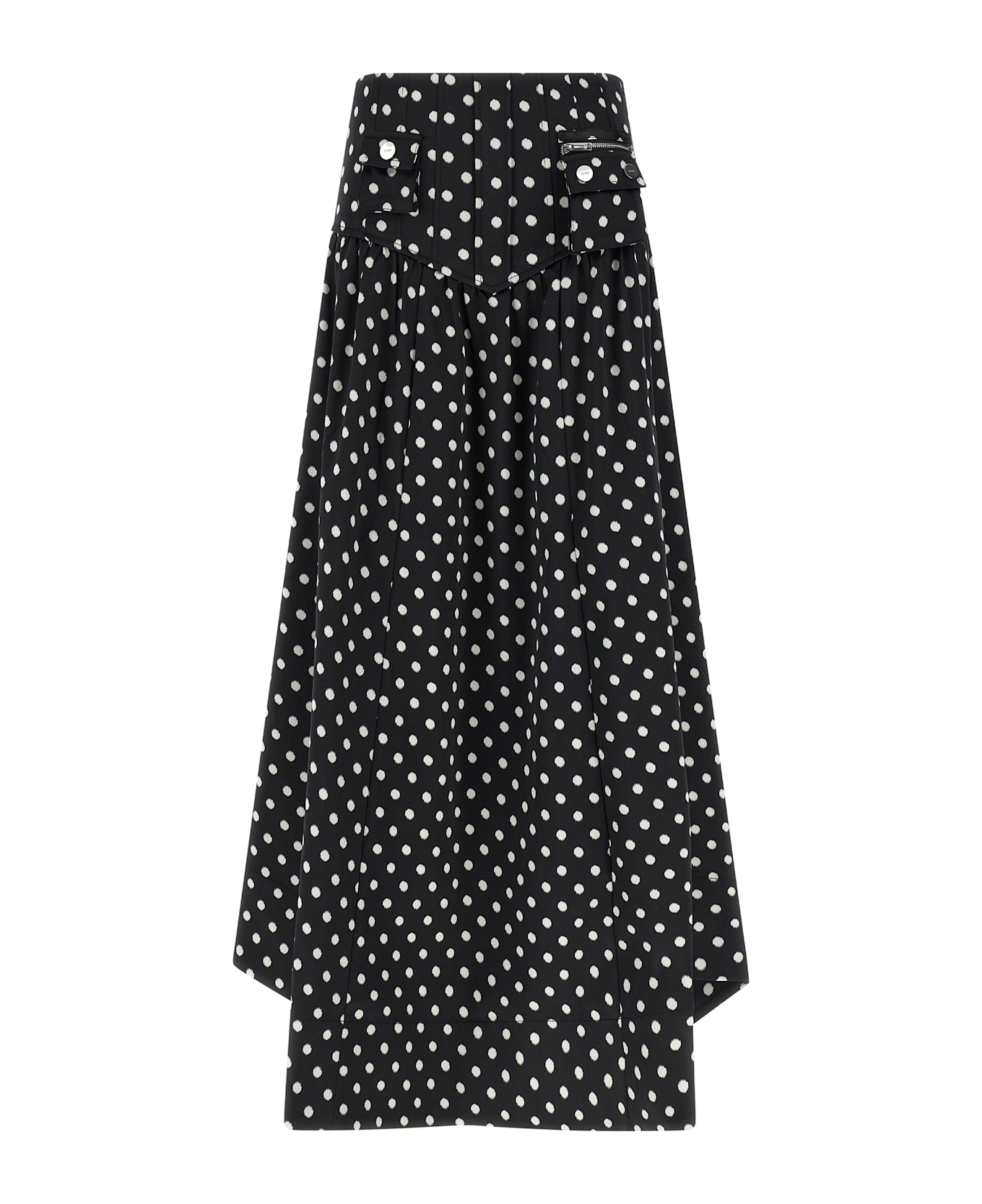 Ganni 'polka Dots' Skirt - Black   スカート