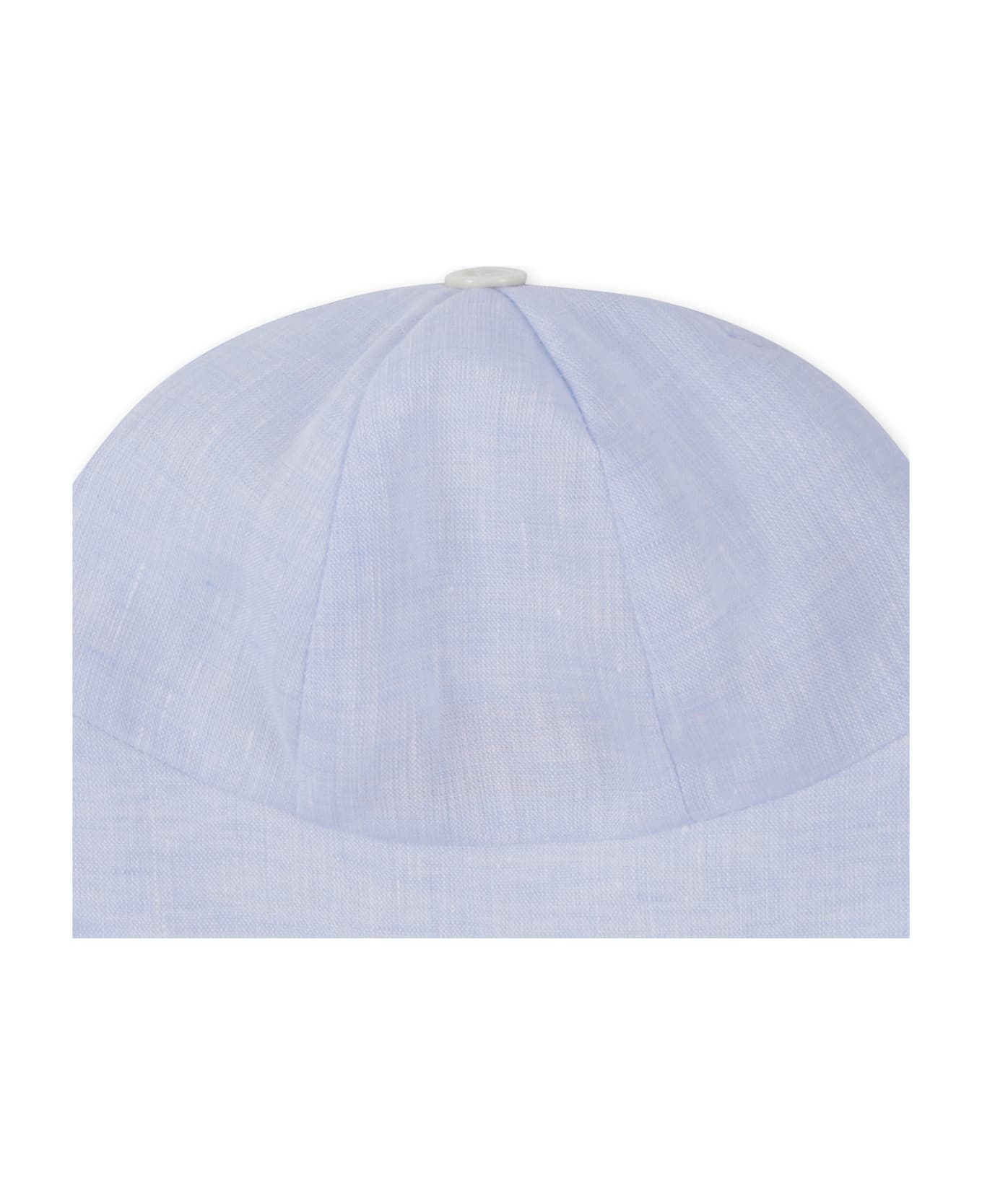La stupenderia Light Blue Hat For Baby Boy - Light Blue