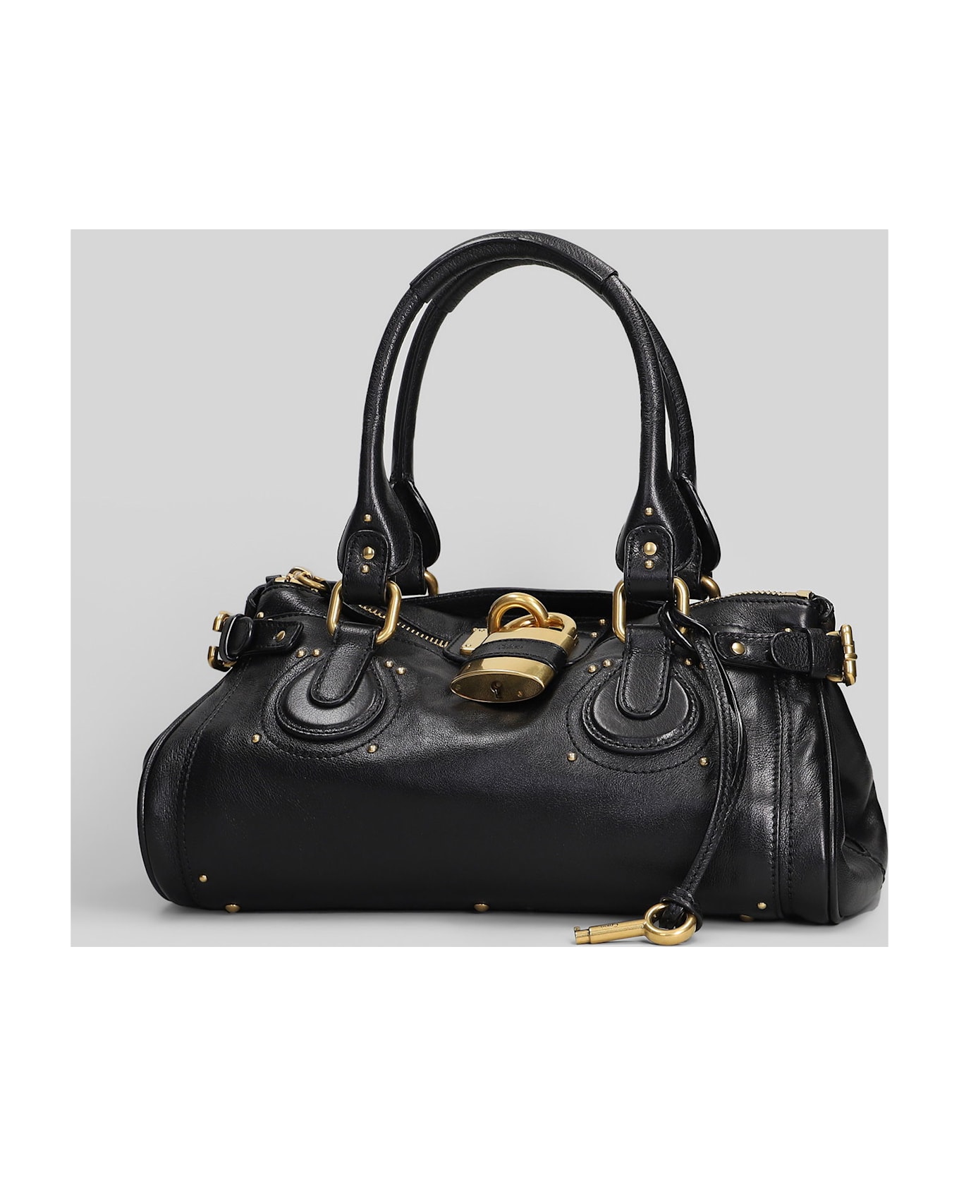 Chloé Paddington Shoulder Bag In Black Leather - black