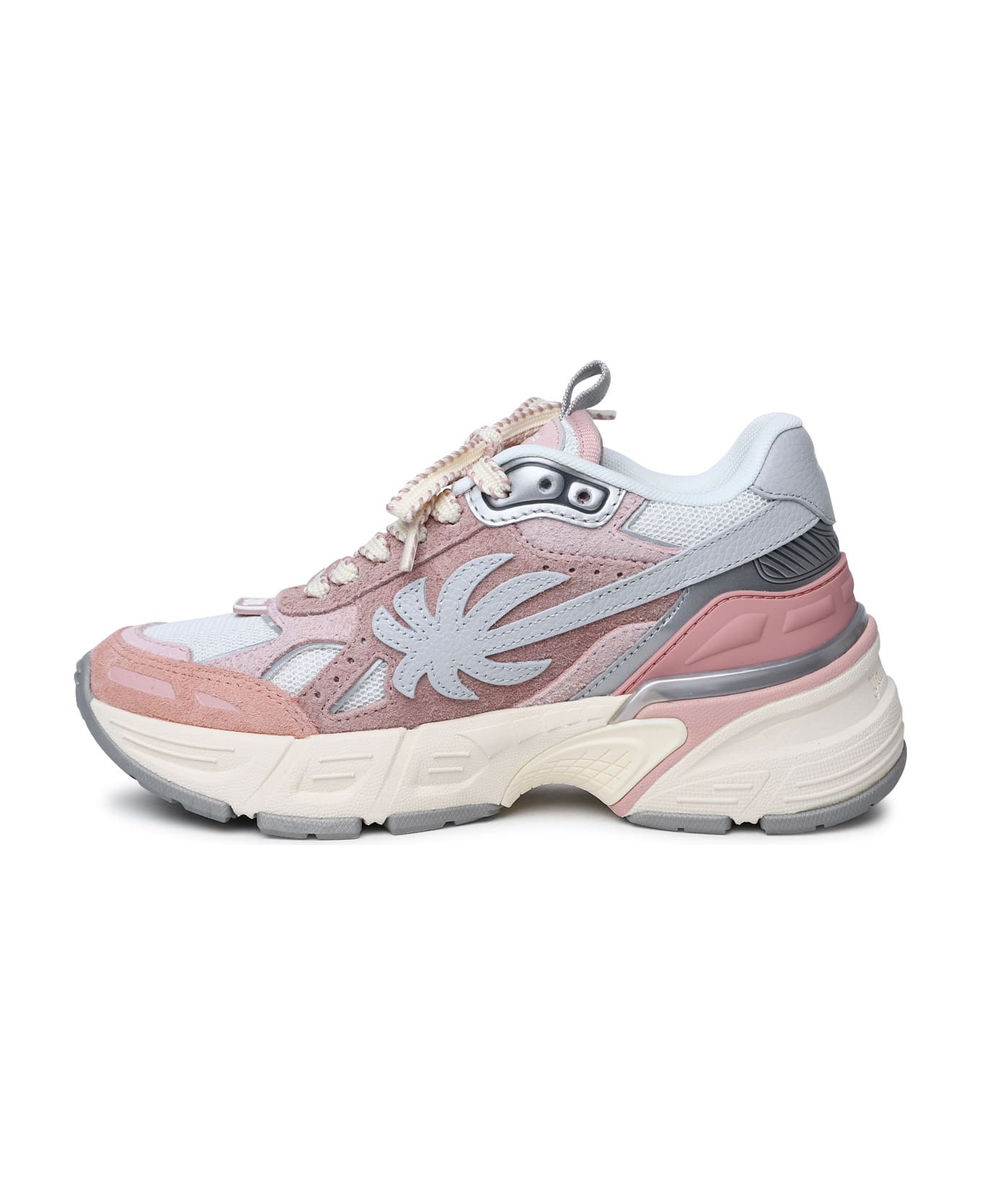Palm Angels 'pa 4' Pink Leather Blend Sneakers - Pink