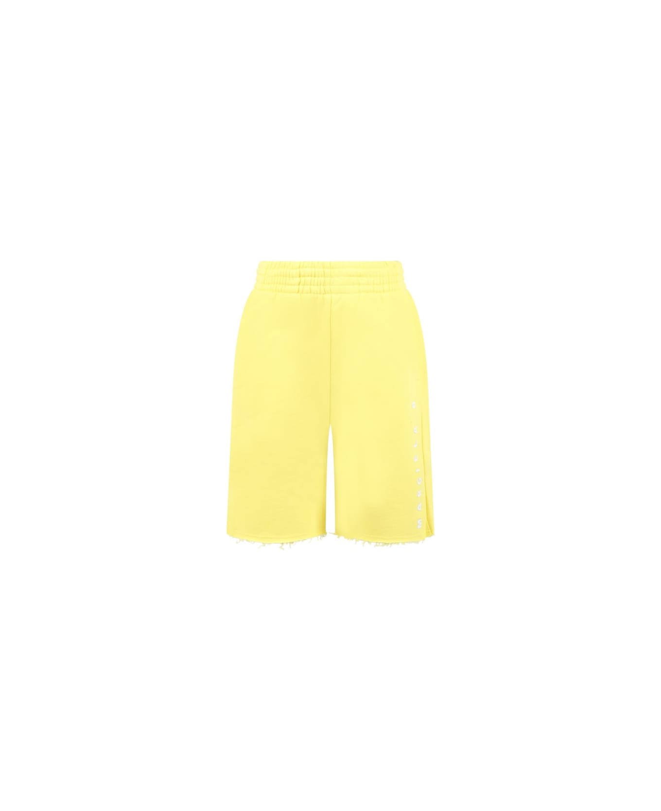 MM6 Maison Margiela Sports Shorts With Print - Yellow ボトムス