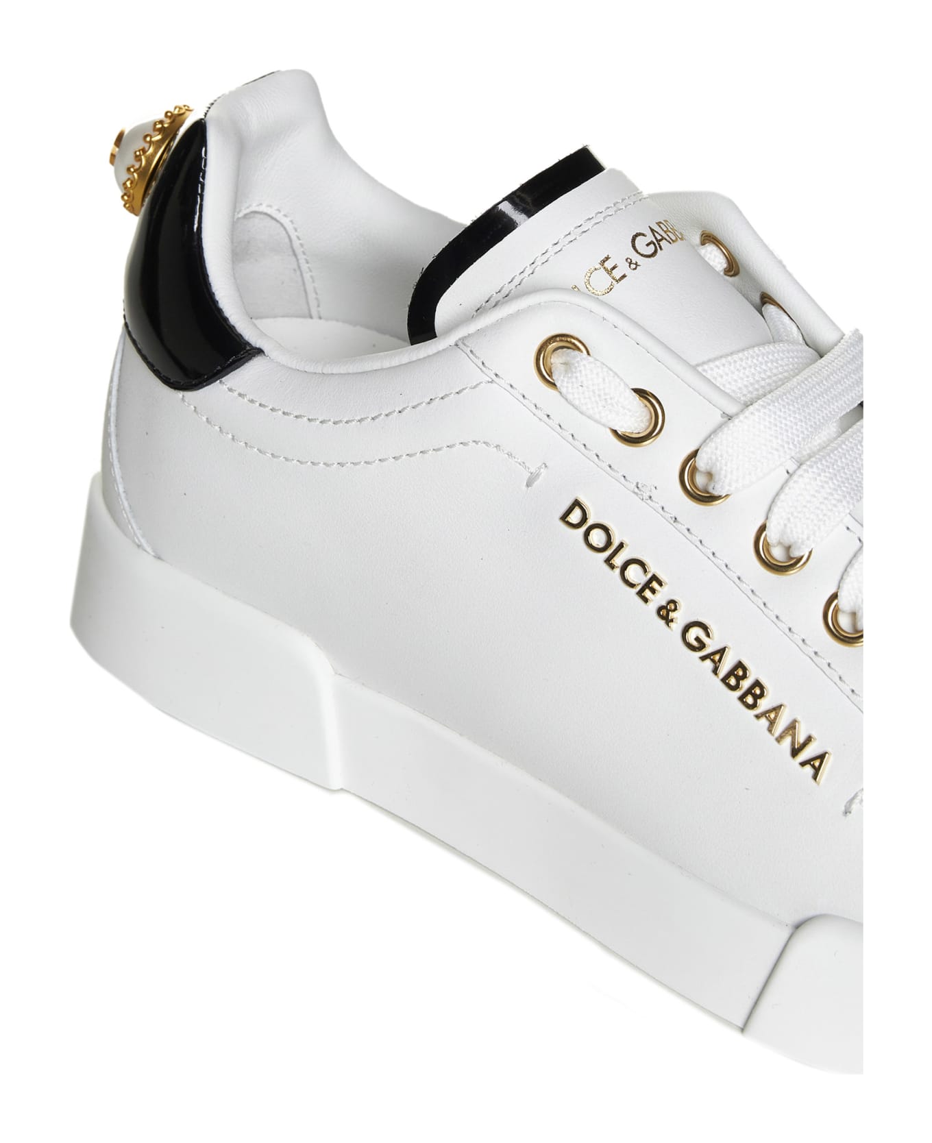 Dolce & Gabbana Embellished Sneakers - White