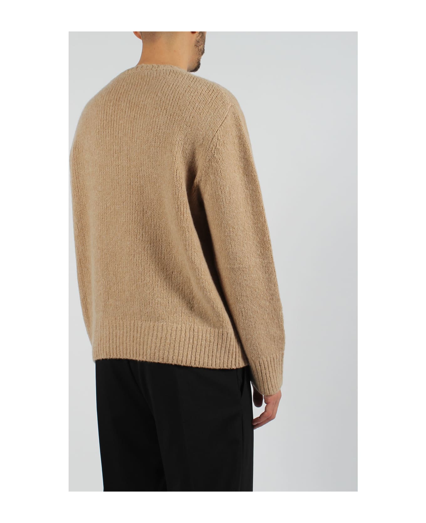 Neil Barrett Thunderbolt Patch Sweater - Light Brown