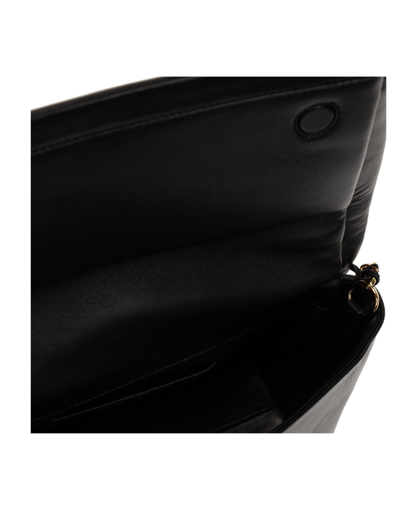 J.W. Anderson Black Leather Twister Large Bag - BLACK