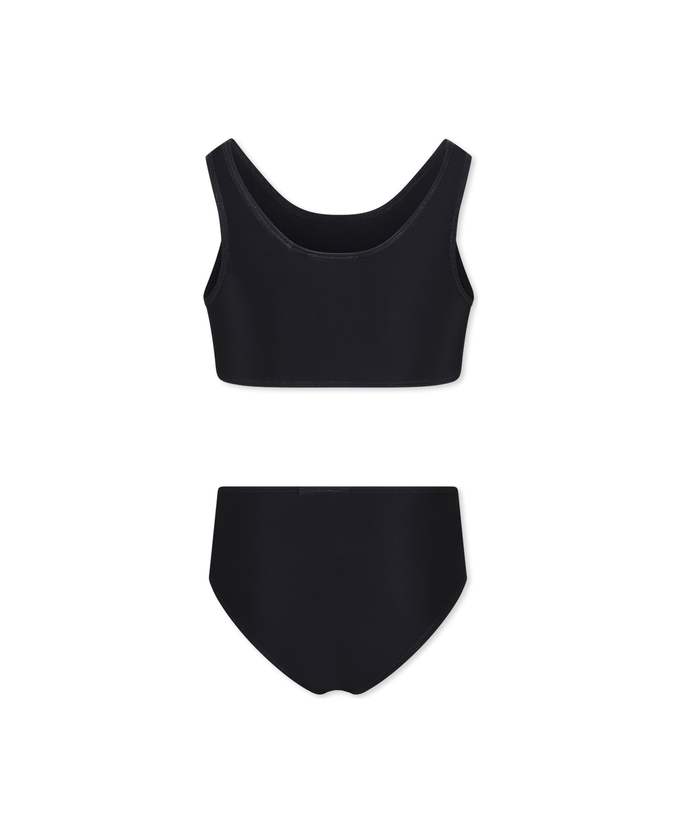 Off-White Black Bikini For Girl With Logo - Black