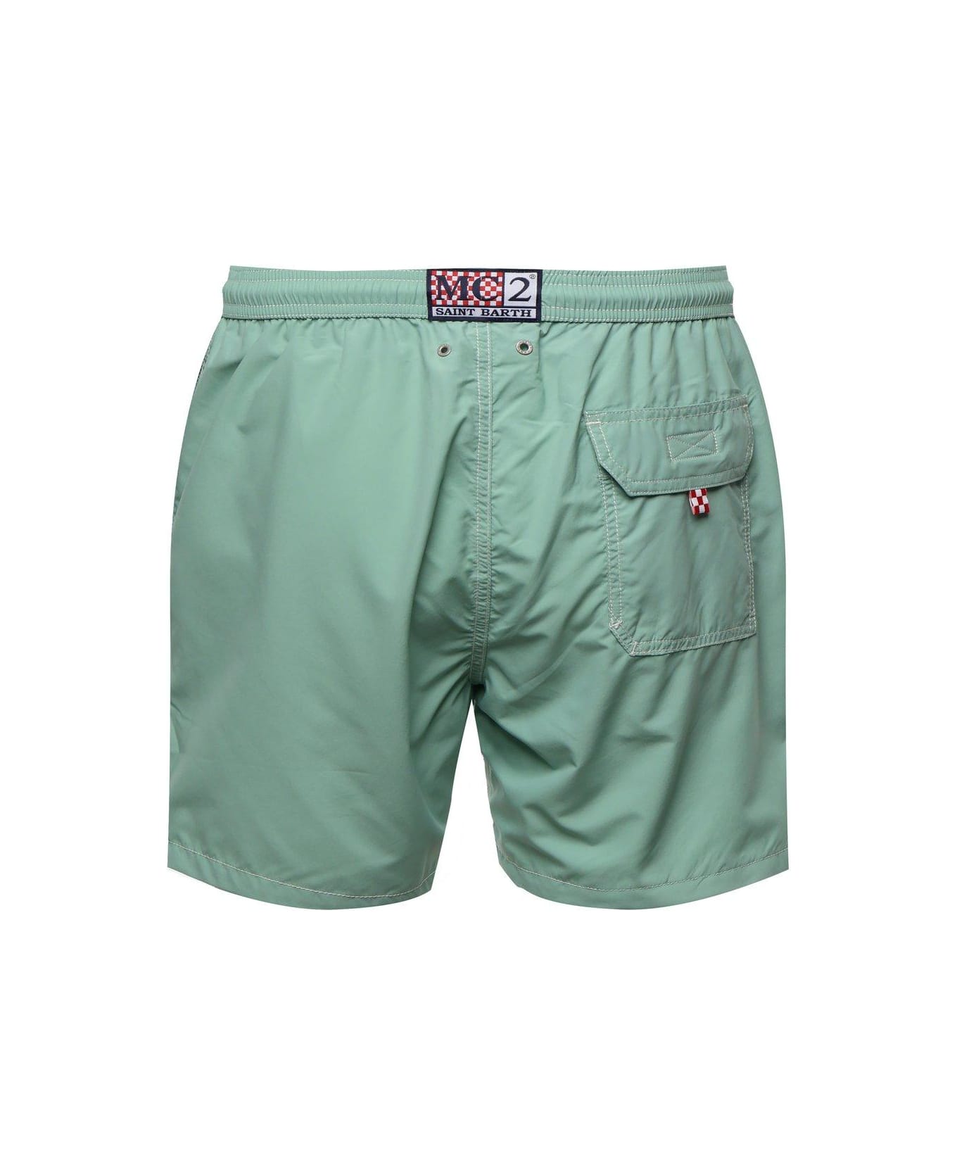 MC2 Saint Barth Patmos Mid-length Swim Shorts - Green