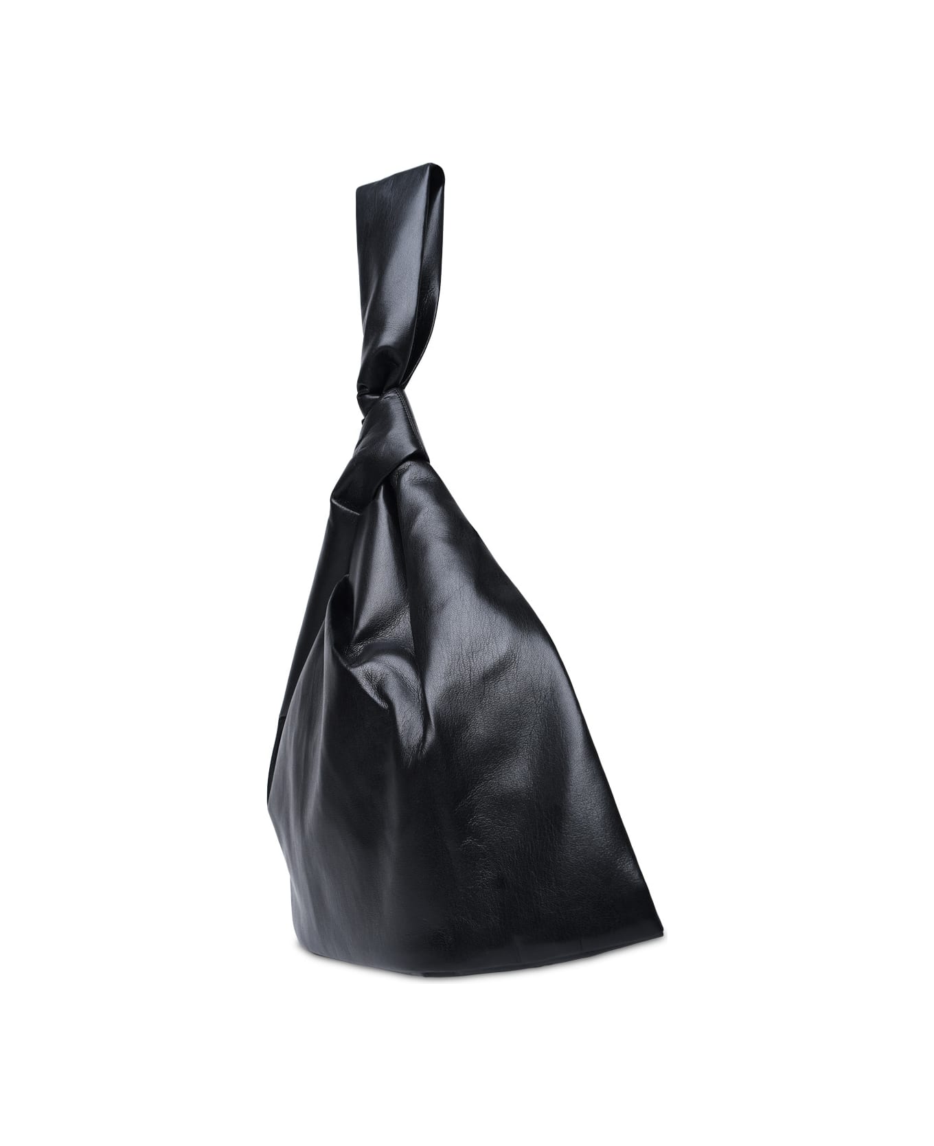 Nanushka Large 'jen' Black Vegan Leather Bag - Black