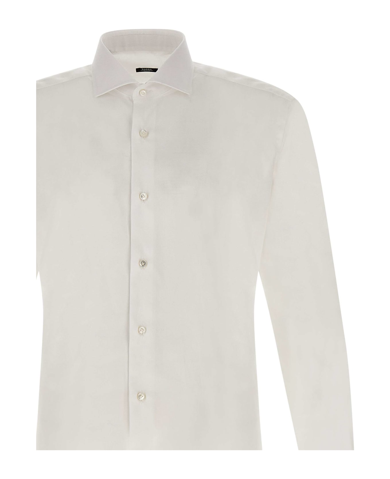 Barba Napoli Cotton Shirt - WHITE