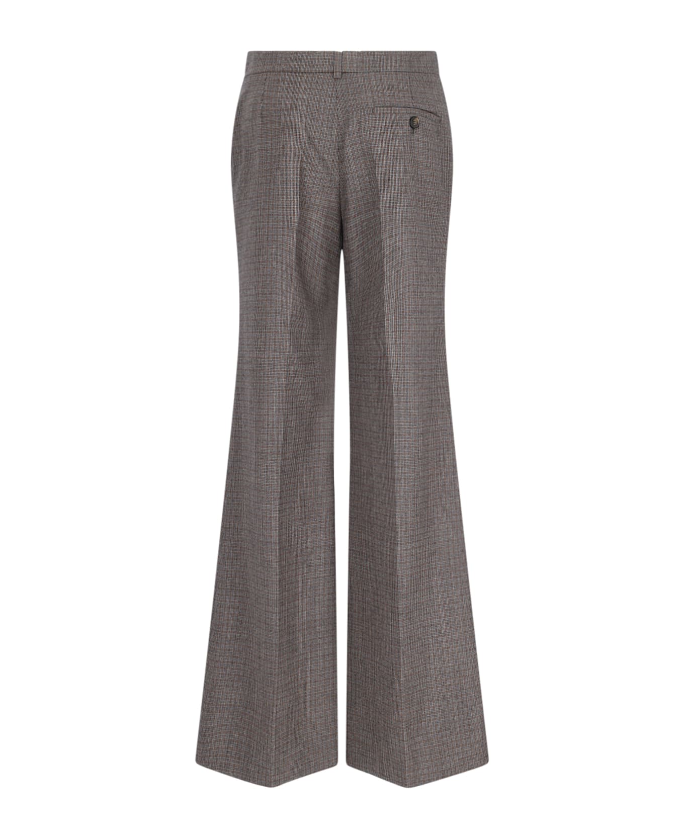 Stella McCartney Embroidered Wool Palazzo Pant - CAMEL GREY