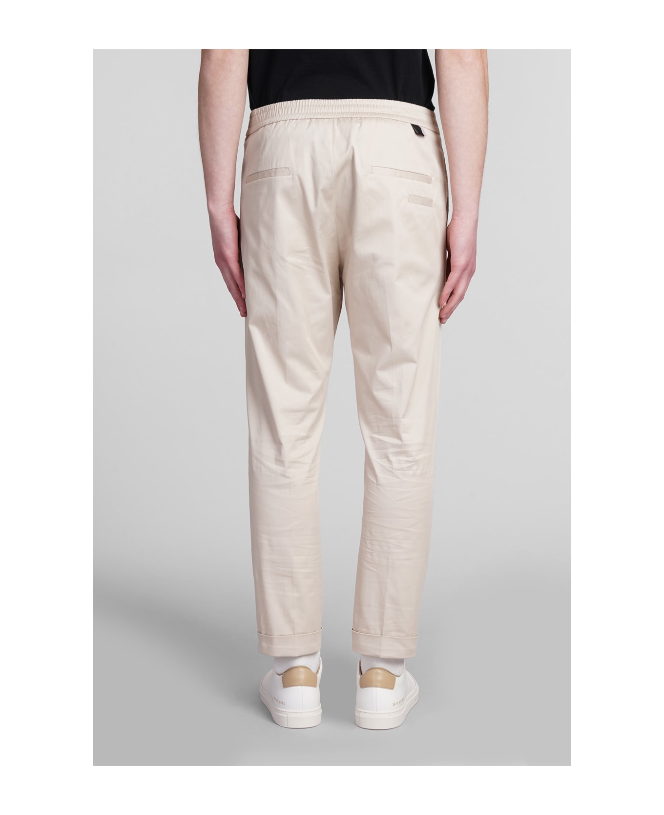 Low Brand Riviera Pants In Beige Cotton - beige