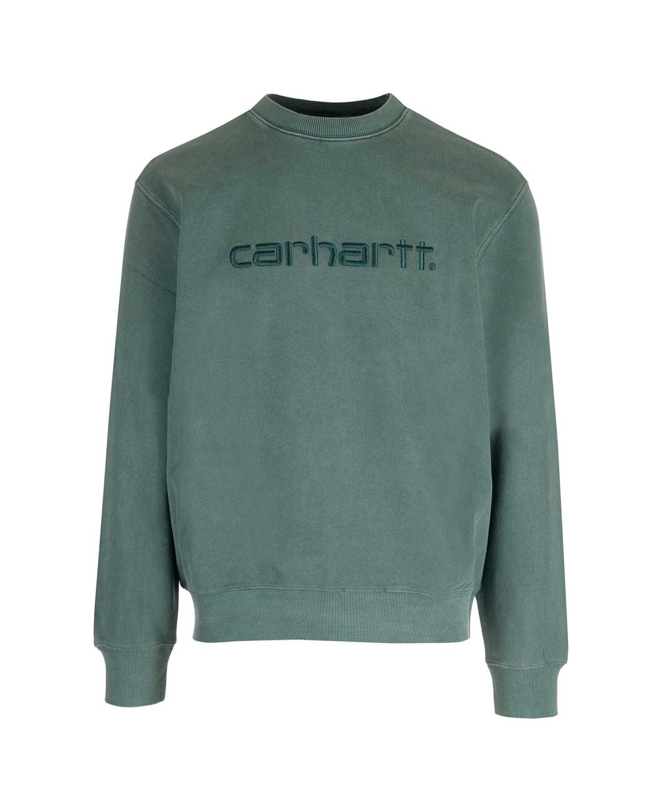 Carhartt Green Logo Sweatshirt - Verde