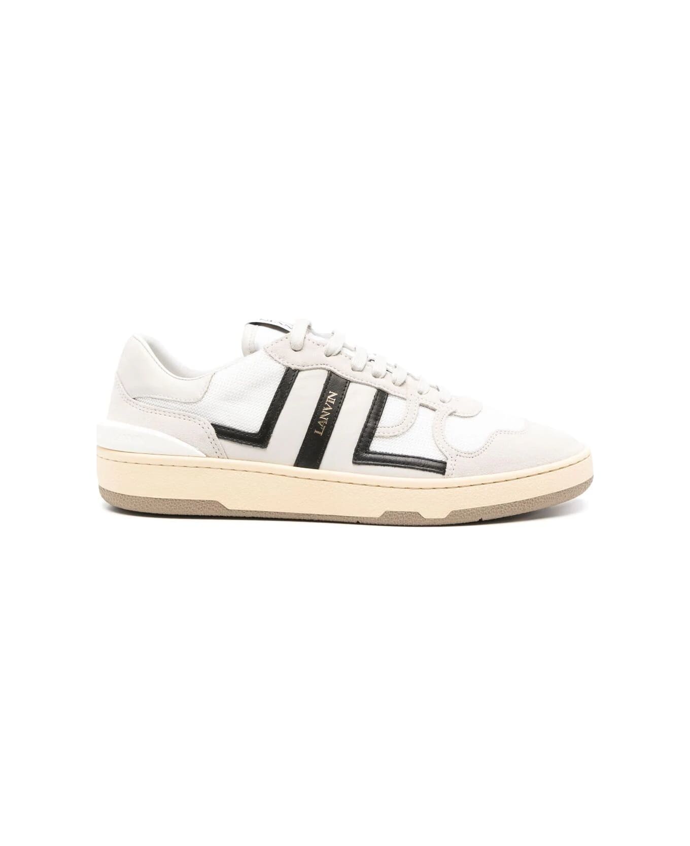 Lanvin Clay Low Top Sneakers - Black Off White