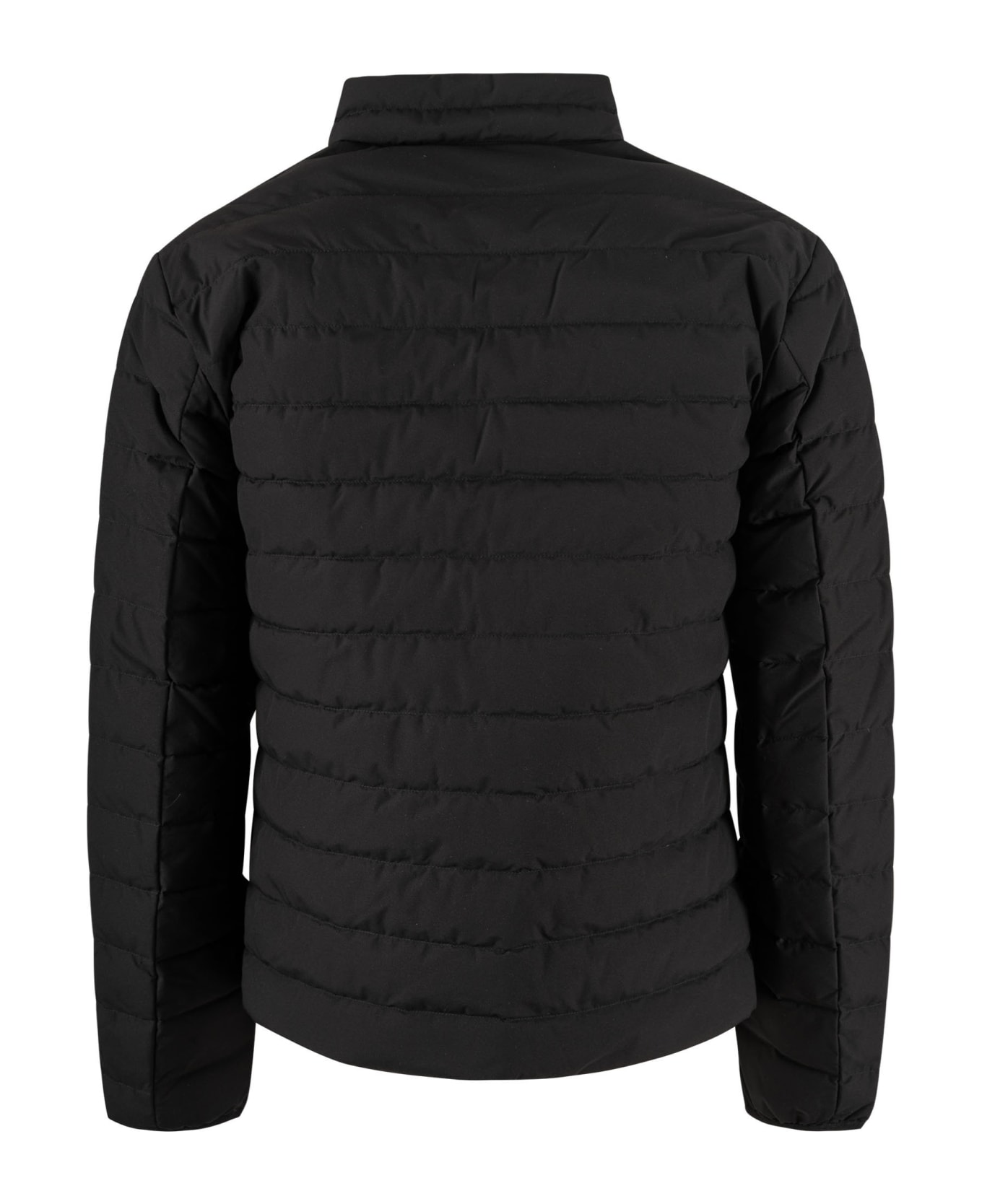 Emporio Armani Zip Padded Jacket - BLACK