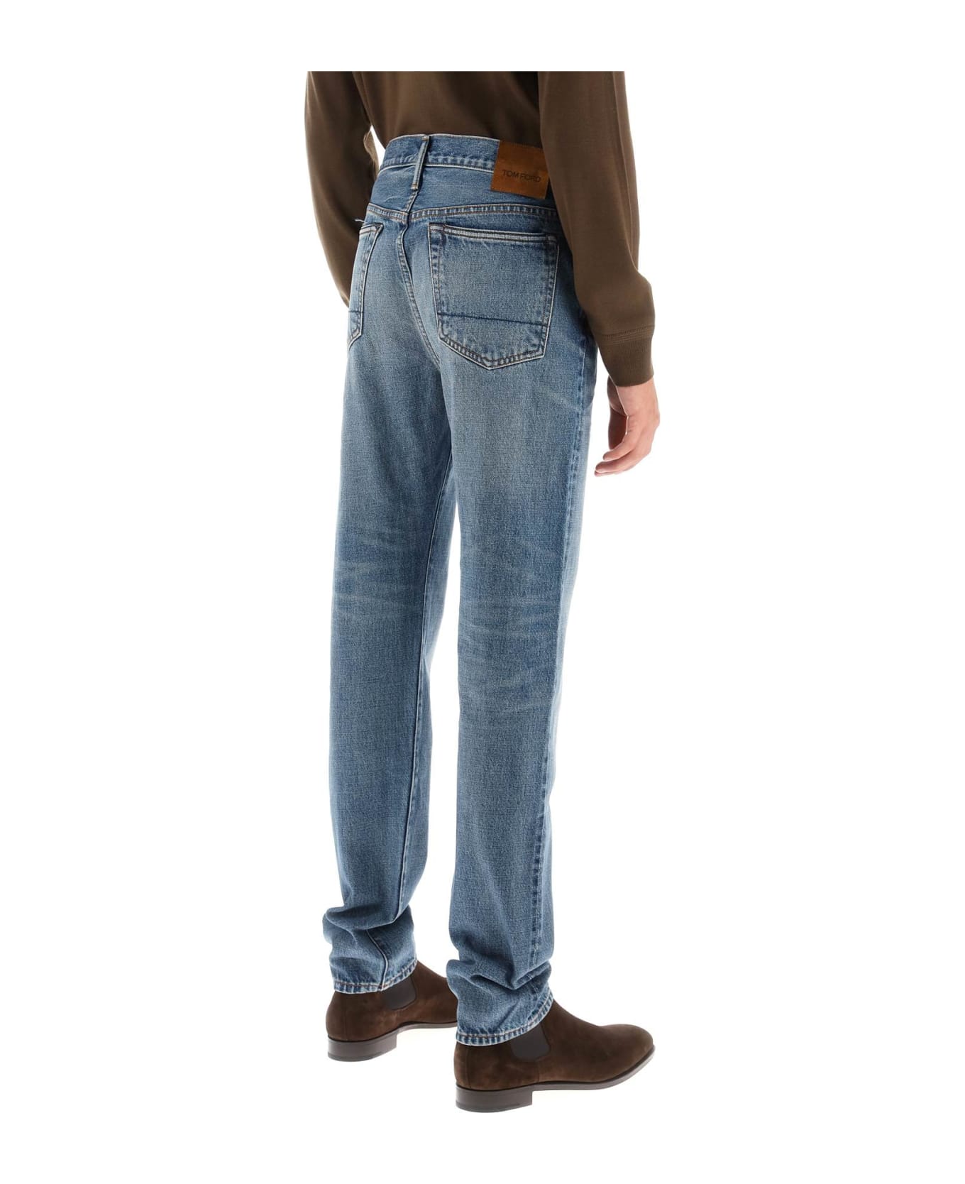 Tom Ford 5-pocket Straight-leg Jeans - Light blue