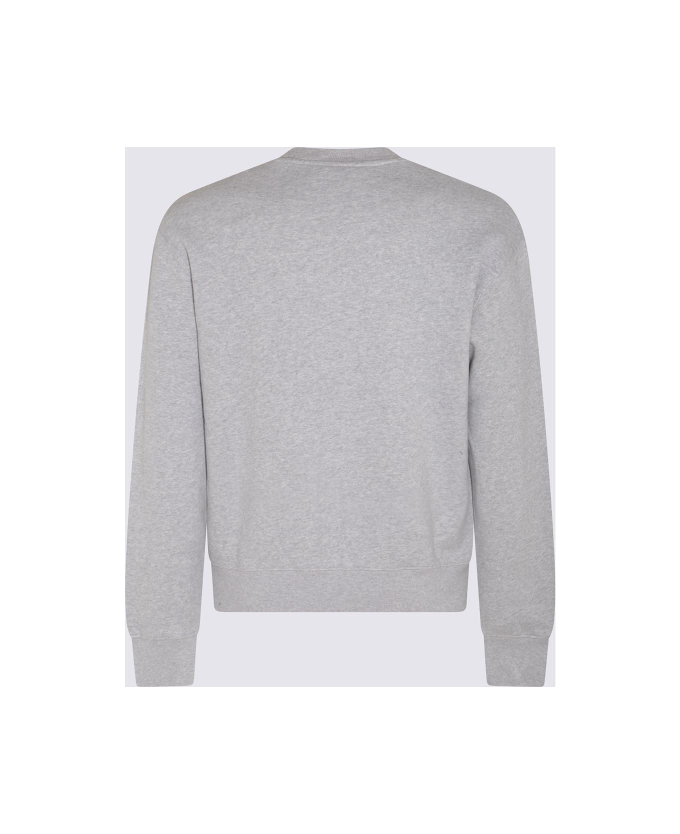 Maison Kitsuné Light Grey Melange Flower Lettering Sweatshirt - Grey