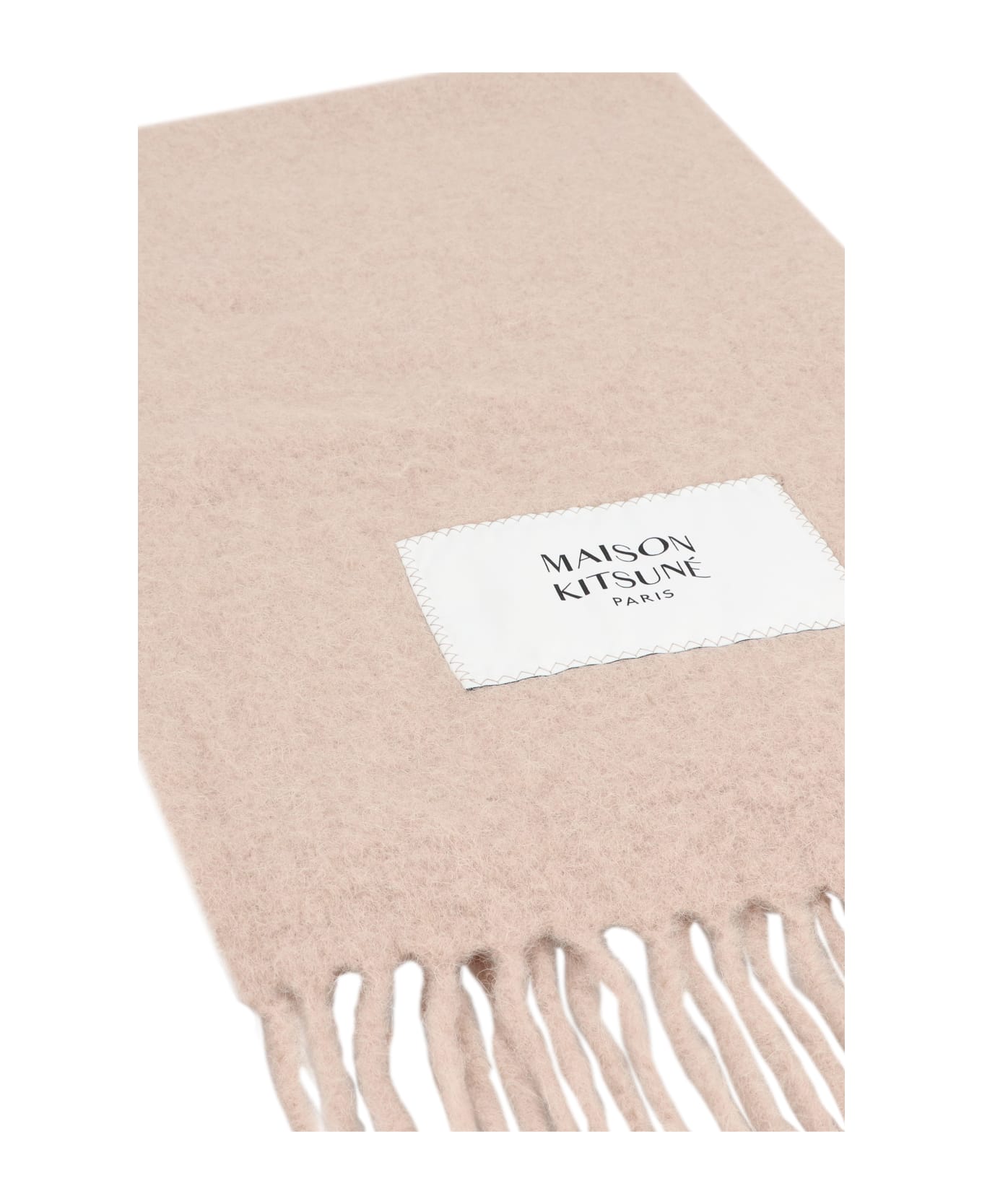 Maison Kitsuné Alpaca-wool Scarf - Beige スカーフ＆ストール