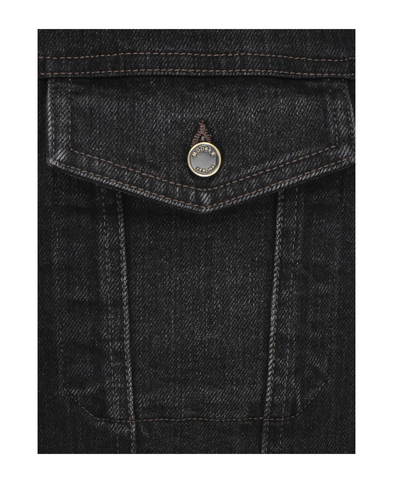 Moorer Denim Jacket - Nero